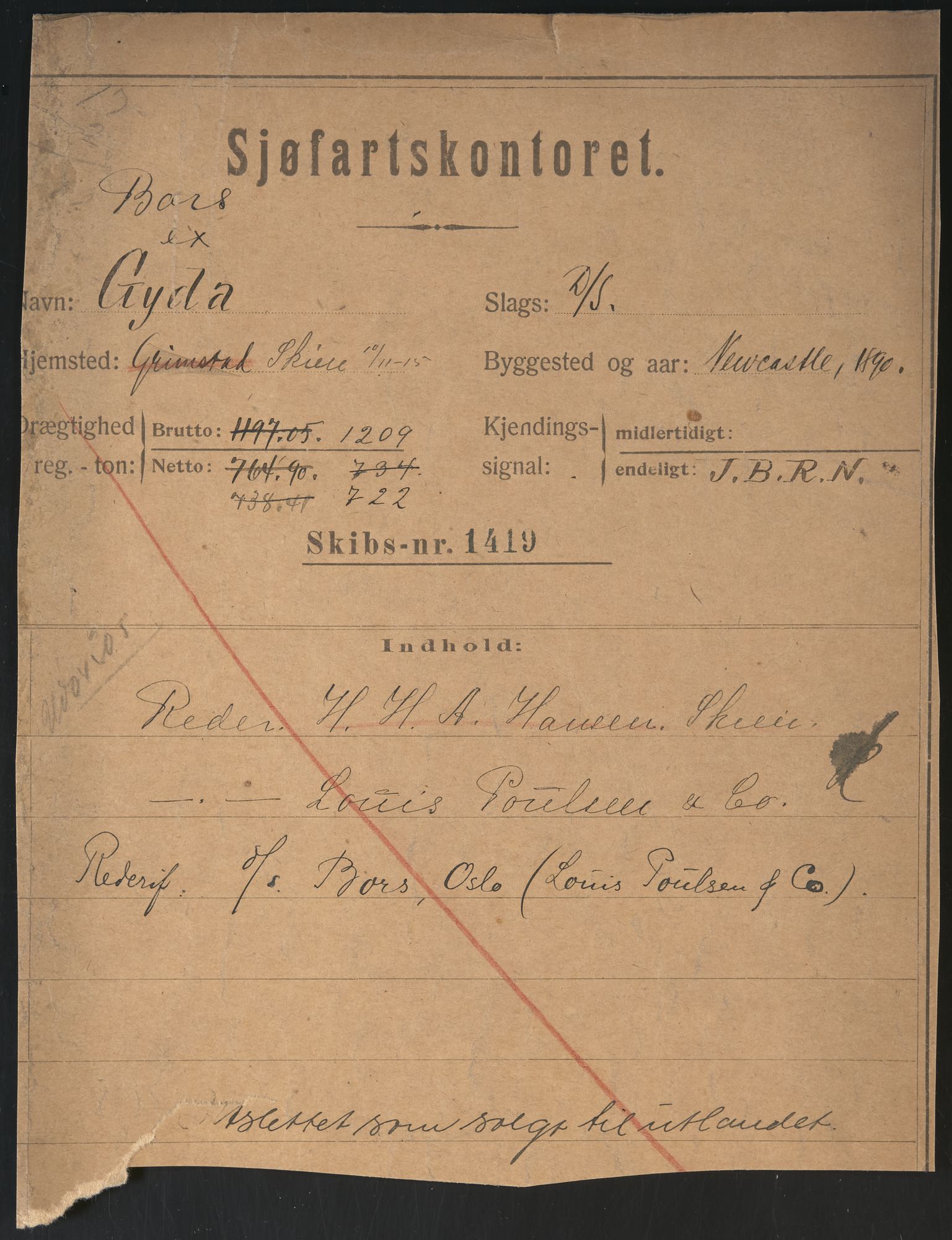 Sjøfartsdirektoratet med forløpere, skipsmapper slettede skip, AV/RA-S-4998/F/Fa/L0149: --, 1890-1929, p. 218