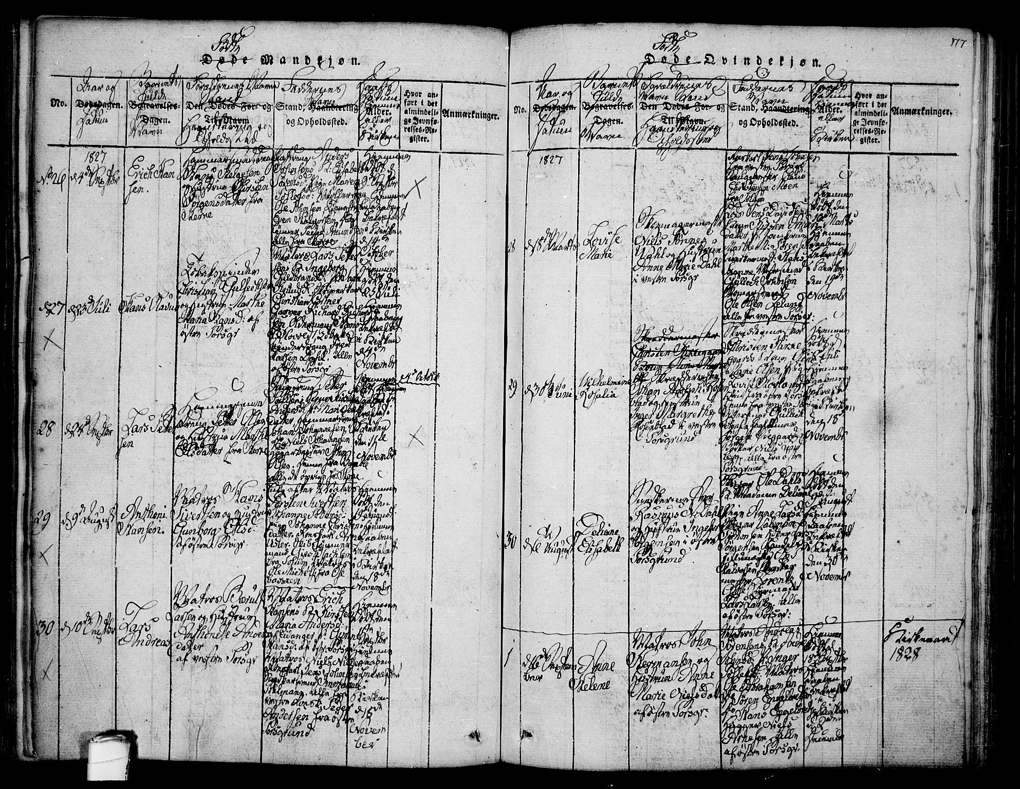 Porsgrunn kirkebøker , AV/SAKO-A-104/F/Fa/L0004: Parish register (official) no. 4, 1814-1828, p. 177