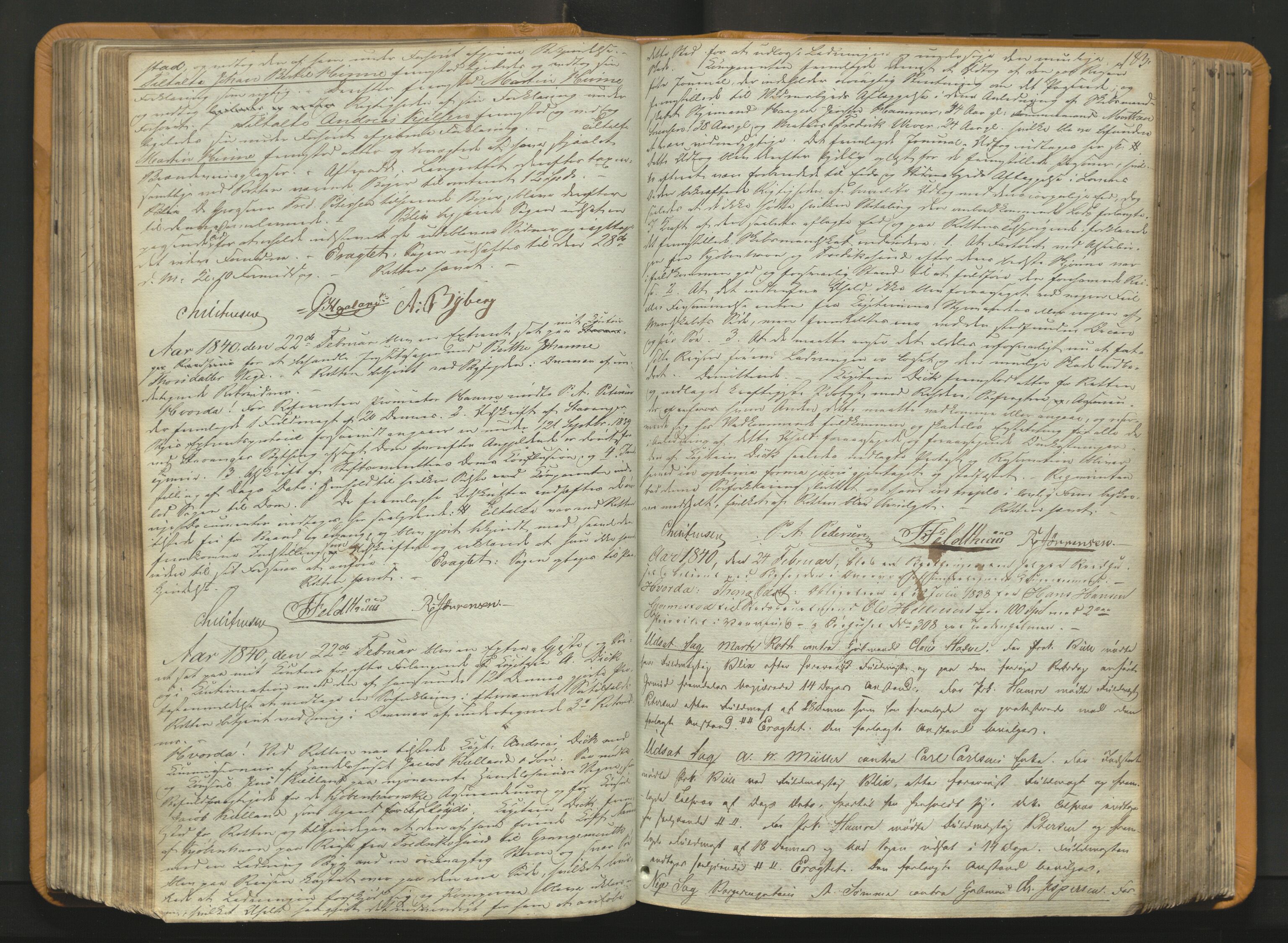 Stavanger byfogd, AV/SAST-A-101408/001/3/30/30BA/L0054: Bytingprotkoll, 1838-1843, p. 182b-183a