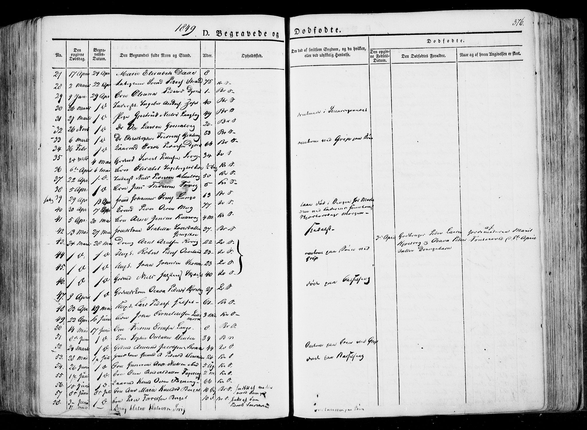 Ministerialprotokoller, klokkerbøker og fødselsregistre - Møre og Romsdal, AV/SAT-A-1454/568/L0803: Parish register (official) no. 568A10, 1830-1853, p. 376