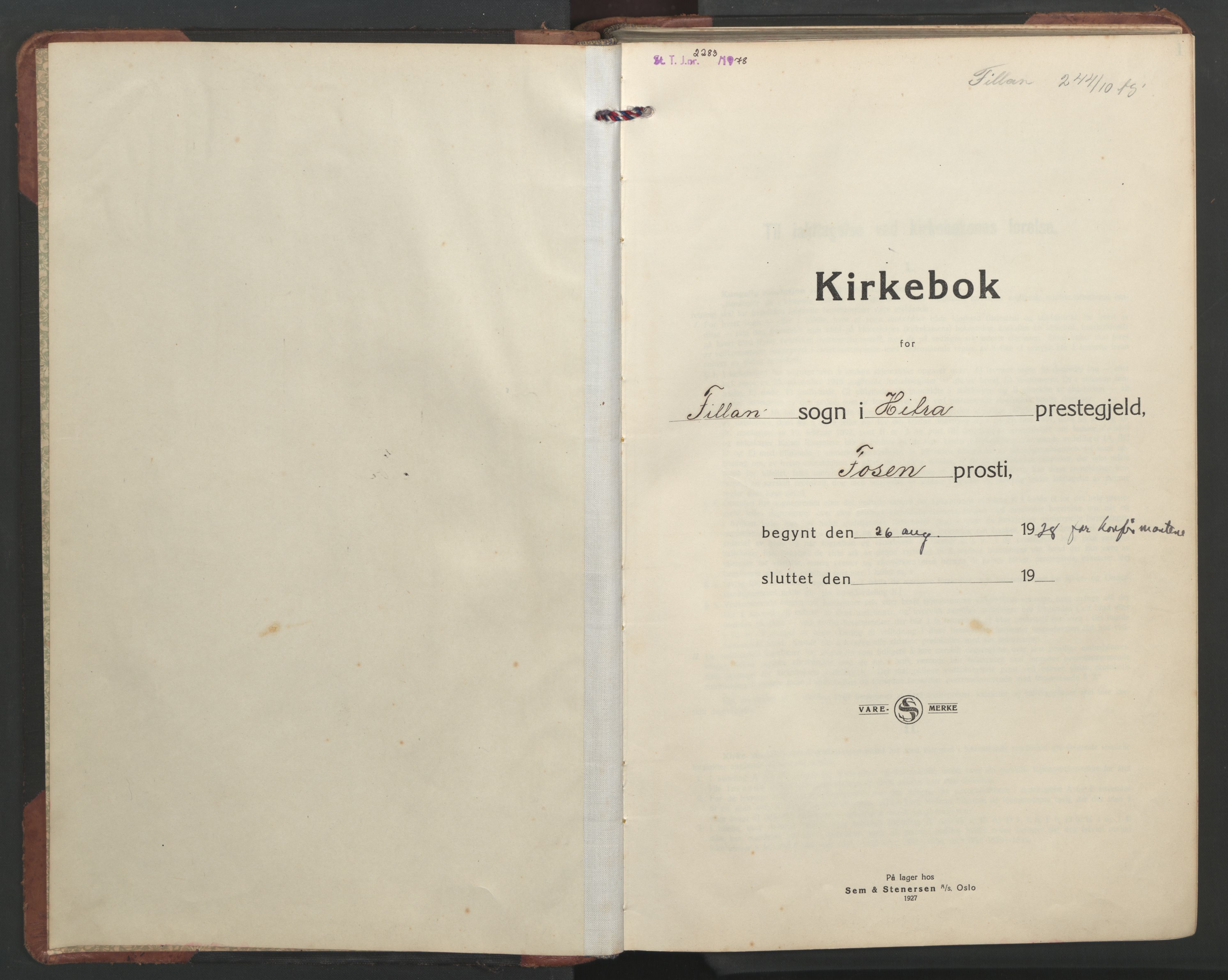 Ministerialprotokoller, klokkerbøker og fødselsregistre - Sør-Trøndelag, SAT/A-1456/637/L0564: Parish register (copy) no. 637C05, 1928-1968