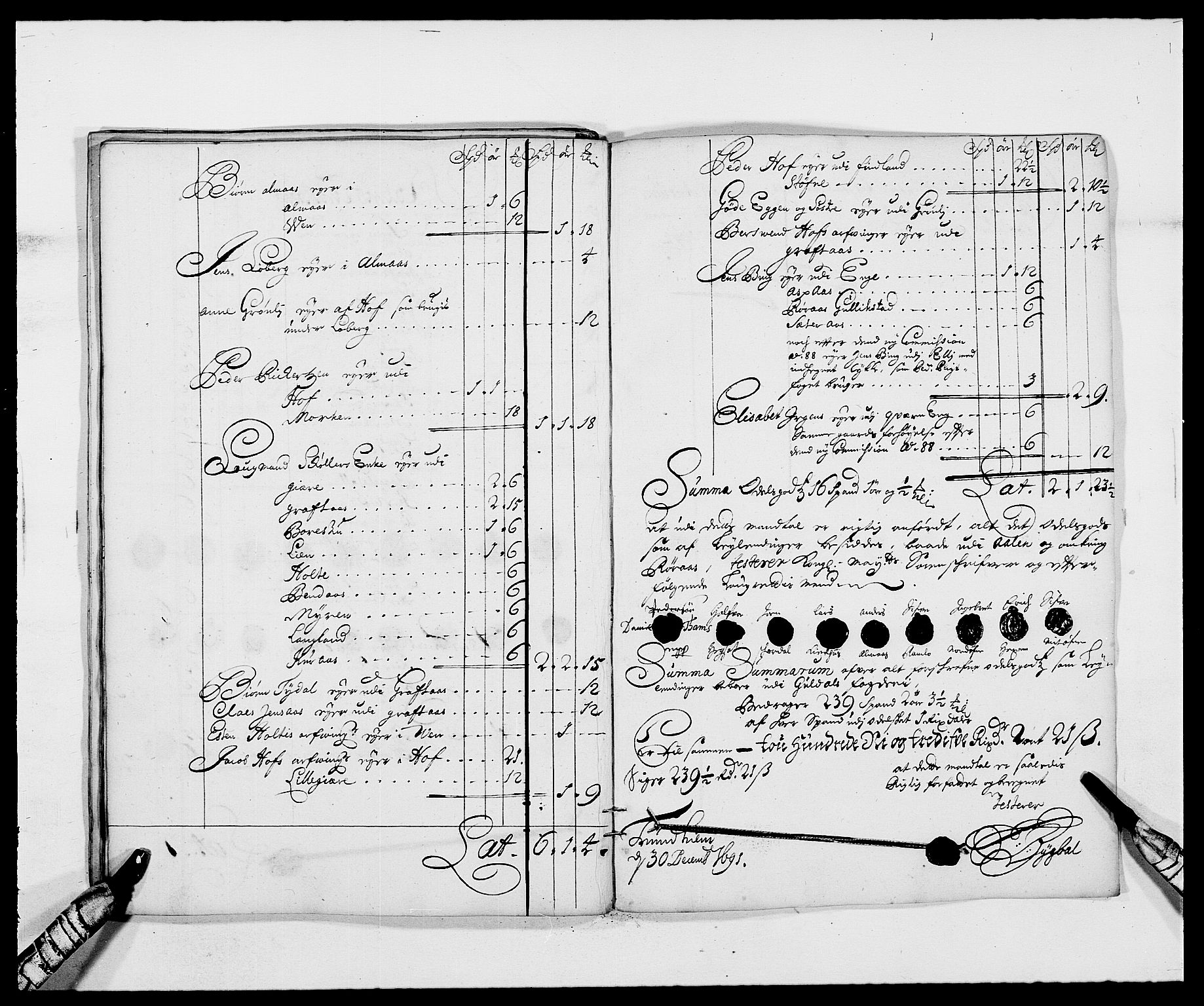 Rentekammeret inntil 1814, Reviderte regnskaper, Fogderegnskap, AV/RA-EA-4092/R59/L3941: Fogderegnskap Gauldal, 1691, p. 93