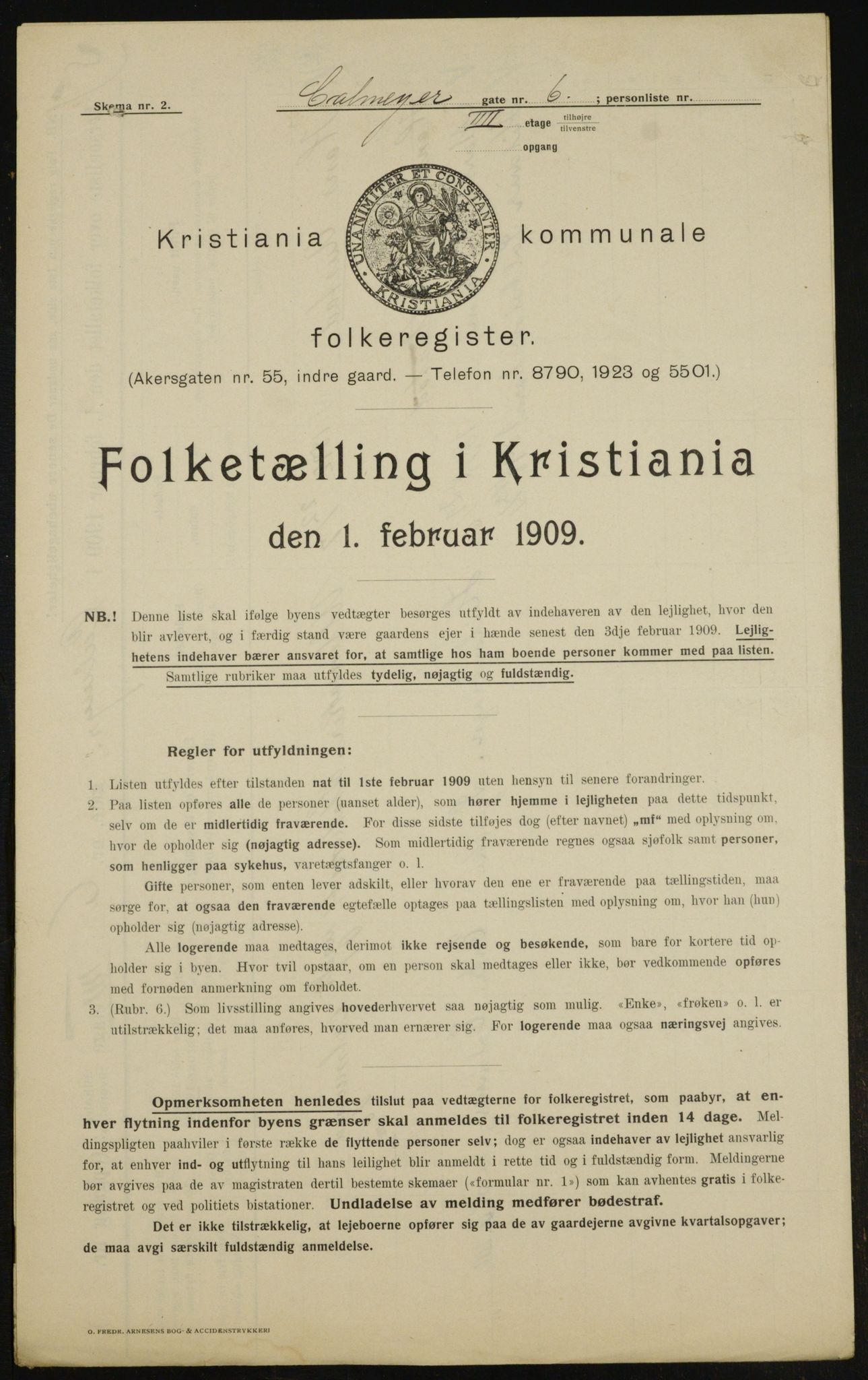 OBA, Municipal Census 1909 for Kristiania, 1909, p. 10230