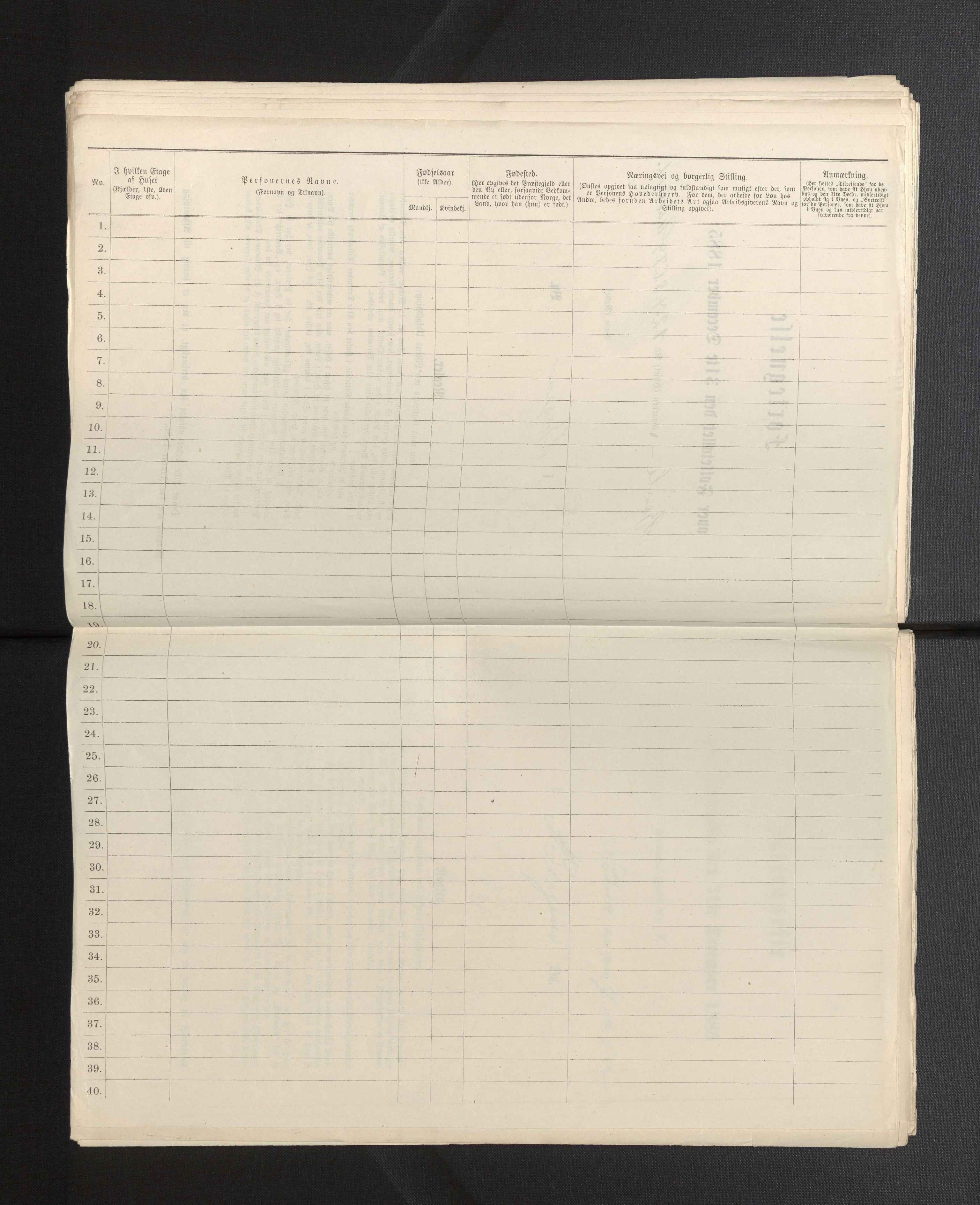 SAB, 1885 census for 1301 Bergen, 1885, p. 494