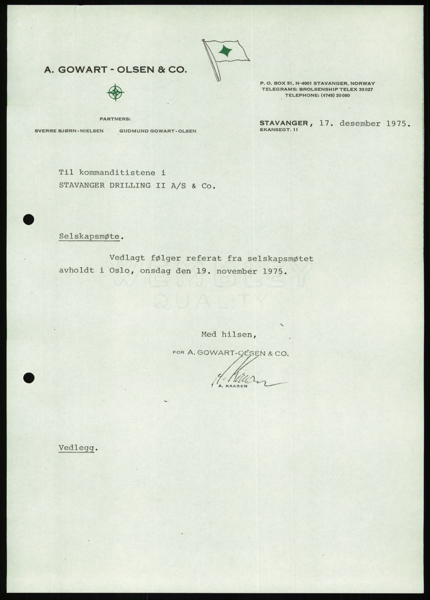 Pa 1503 - Stavanger Drilling AS, AV/SAST-A-101906/D/L0007: Korrespondanse og saksdokumenter, 1974-1981, p. 569