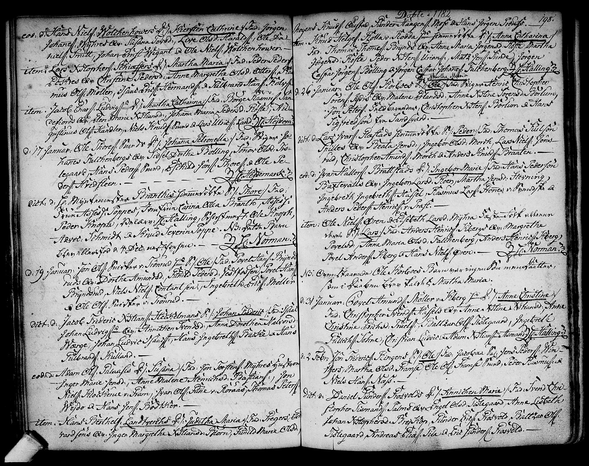 Kongsberg kirkebøker, SAKO/A-22/F/Fa/L0005: Parish register (official) no. I 5, 1769-1782, p. 198