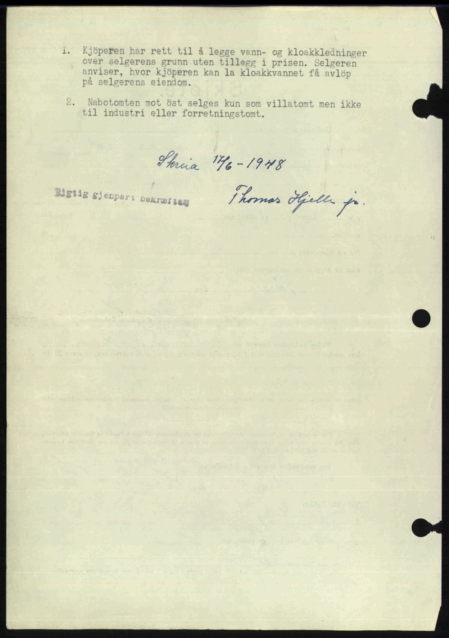 Toten tingrett, SAH/TING-006/H/Hb/Hbc/L0020: Mortgage book no. Hbc-20, 1948-1948, Diary no: : 1914/1948
