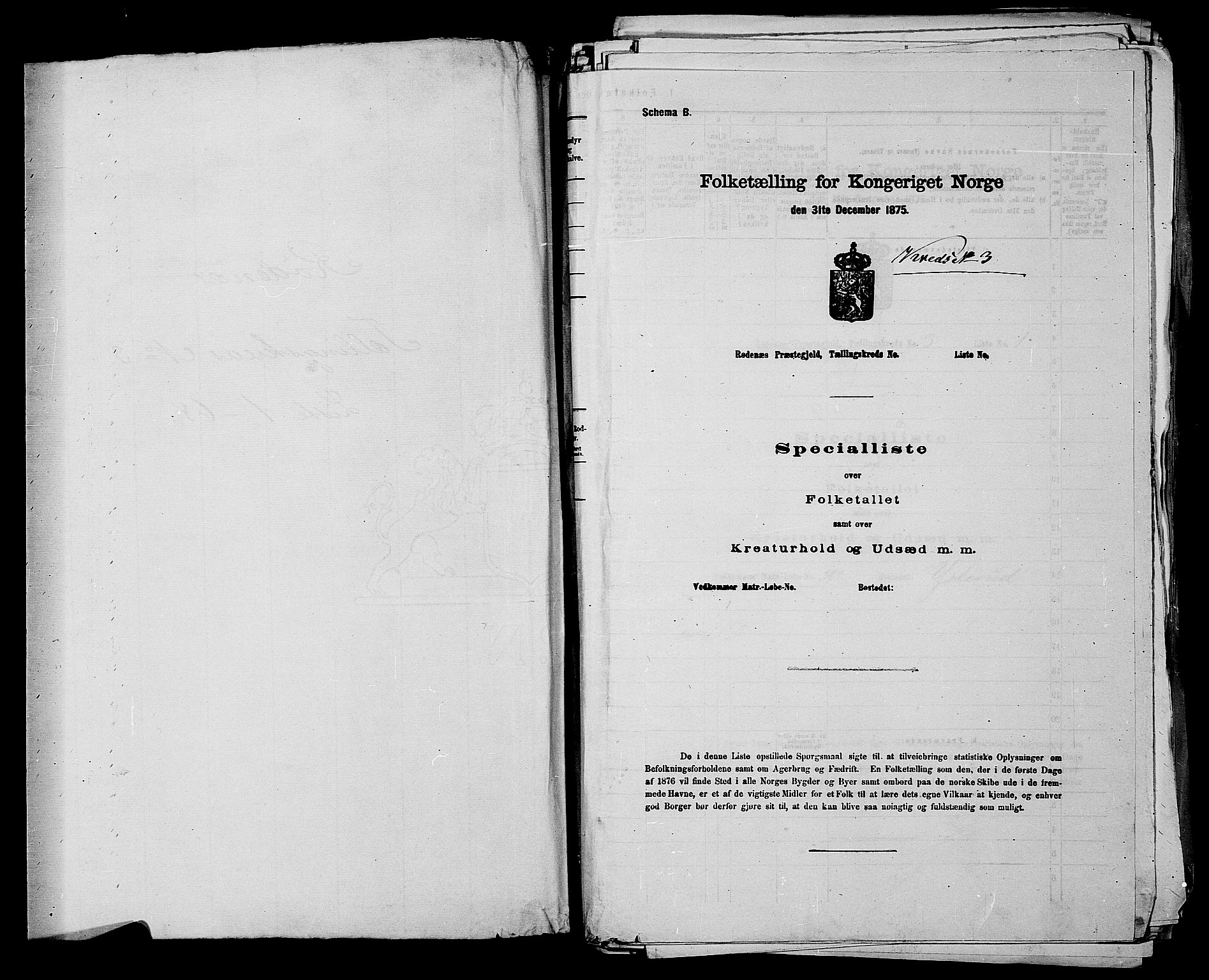 RA, 1875 census for 0120P Rødenes, 1875, p. 358