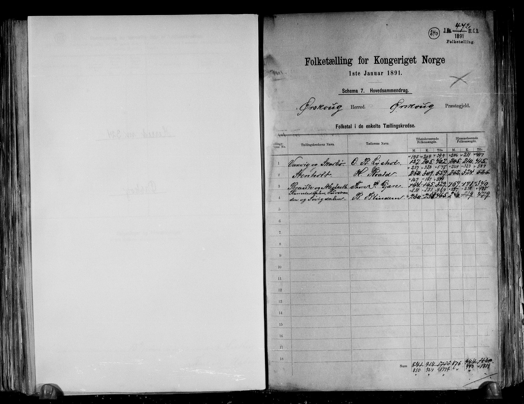 RA, 1891 census for 1527 Ørskog, 1891, p. 2