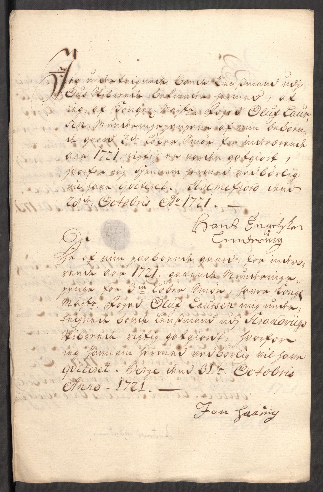 Rentekammeret inntil 1814, Reviderte regnskaper, Fogderegnskap, RA/EA-4092/R48/L3000: Fogderegnskap Sunnhordland og Hardanger, 1721, p. 274