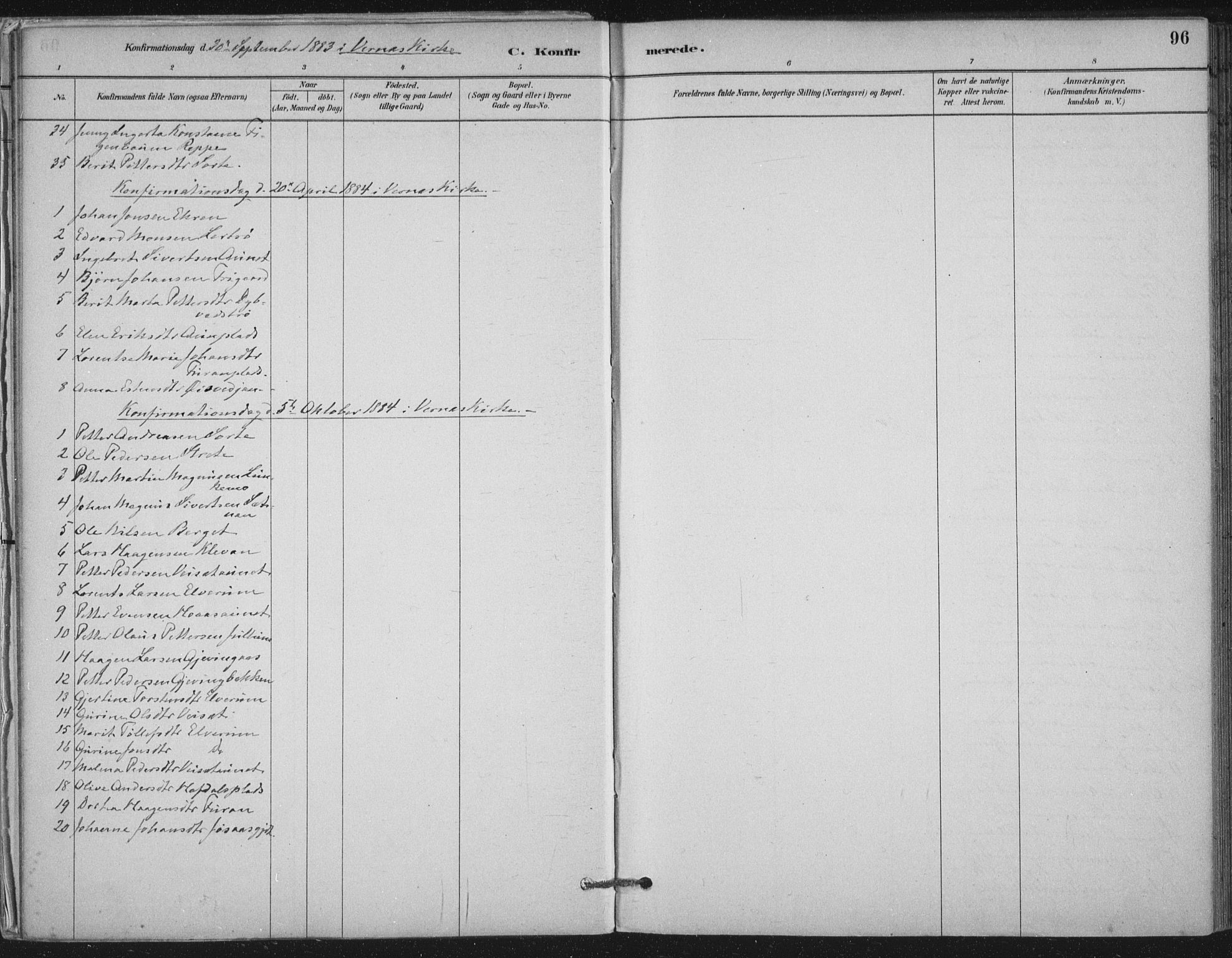 Ministerialprotokoller, klokkerbøker og fødselsregistre - Nord-Trøndelag, AV/SAT-A-1458/710/L0095: Parish register (official) no. 710A01, 1880-1914, p. 96