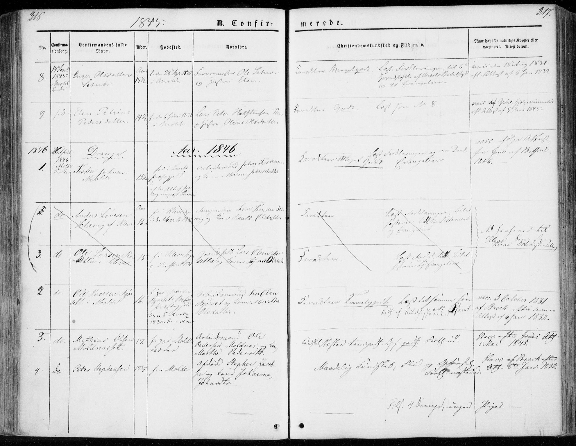 Ministerialprotokoller, klokkerbøker og fødselsregistre - Møre og Romsdal, AV/SAT-A-1454/558/L0689: Parish register (official) no. 558A03, 1843-1872, p. 316-317