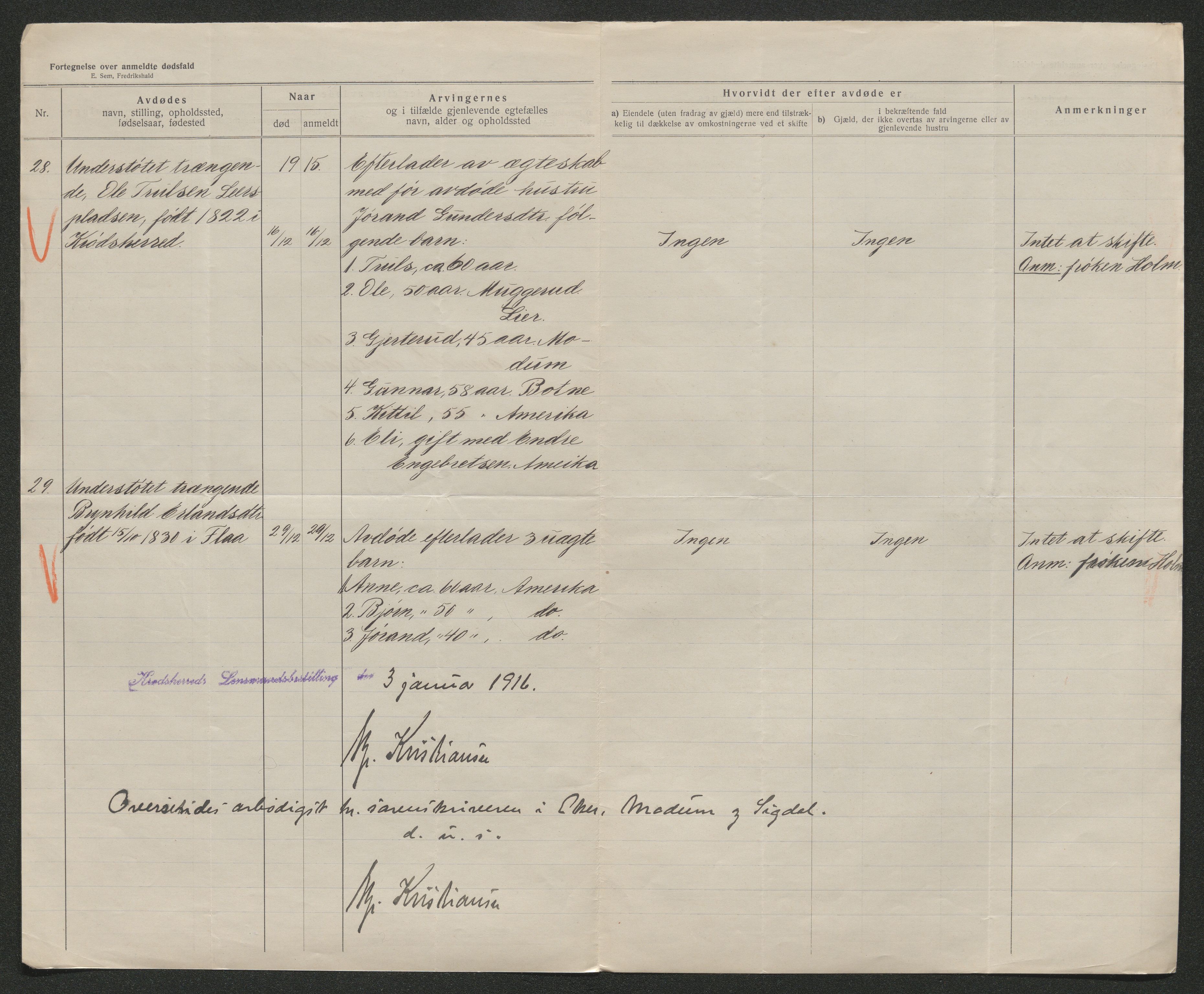 Eiker, Modum og Sigdal sorenskriveri, AV/SAKO-A-123/H/Ha/Hab/L0037: Dødsfallsmeldinger, 1914-1915, p. 682