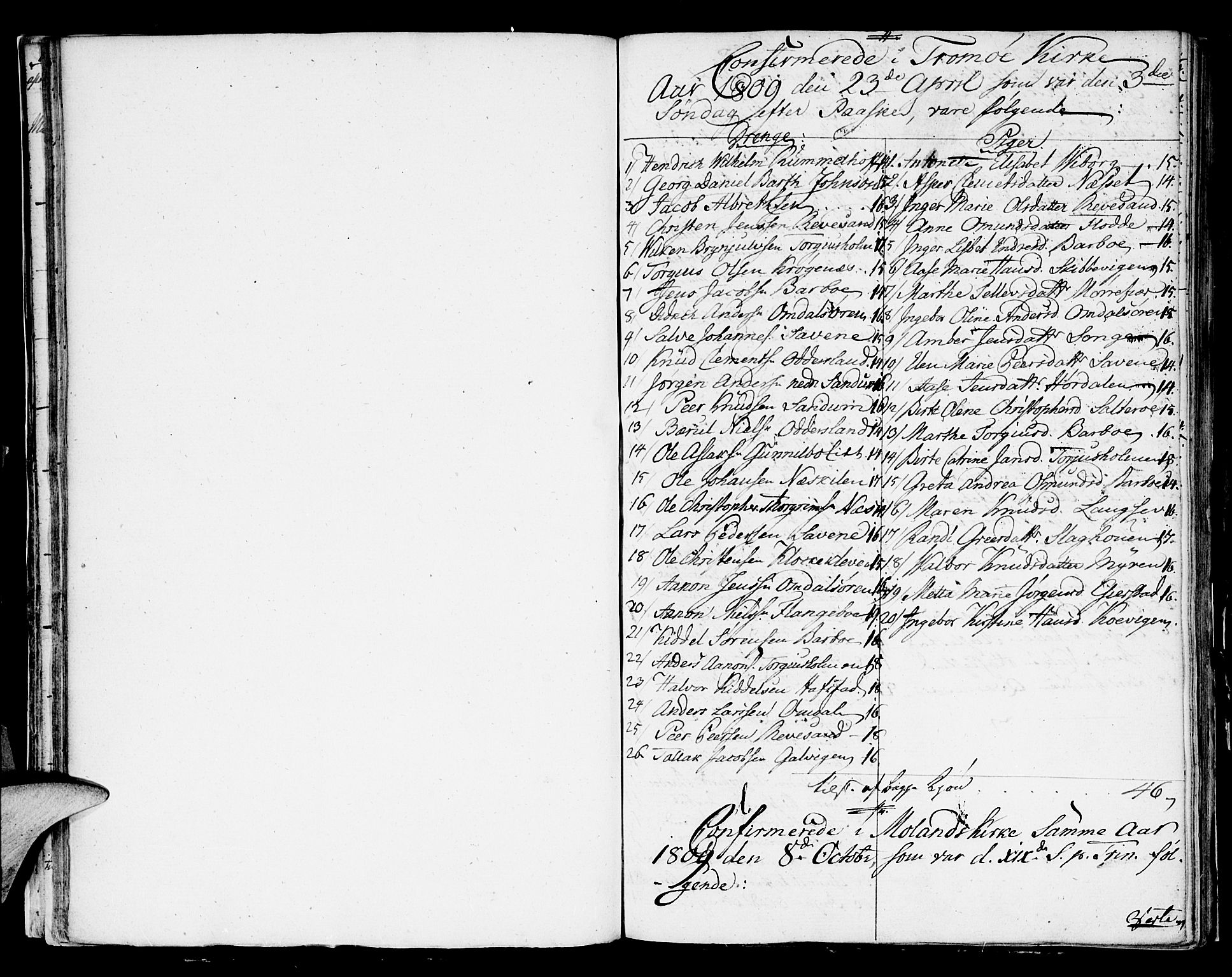 Austre Moland sokneprestkontor, SAK/1111-0001/F/Fa/Faa/L0003: Parish register (official) no. A 3, 1808-1815, p. 31