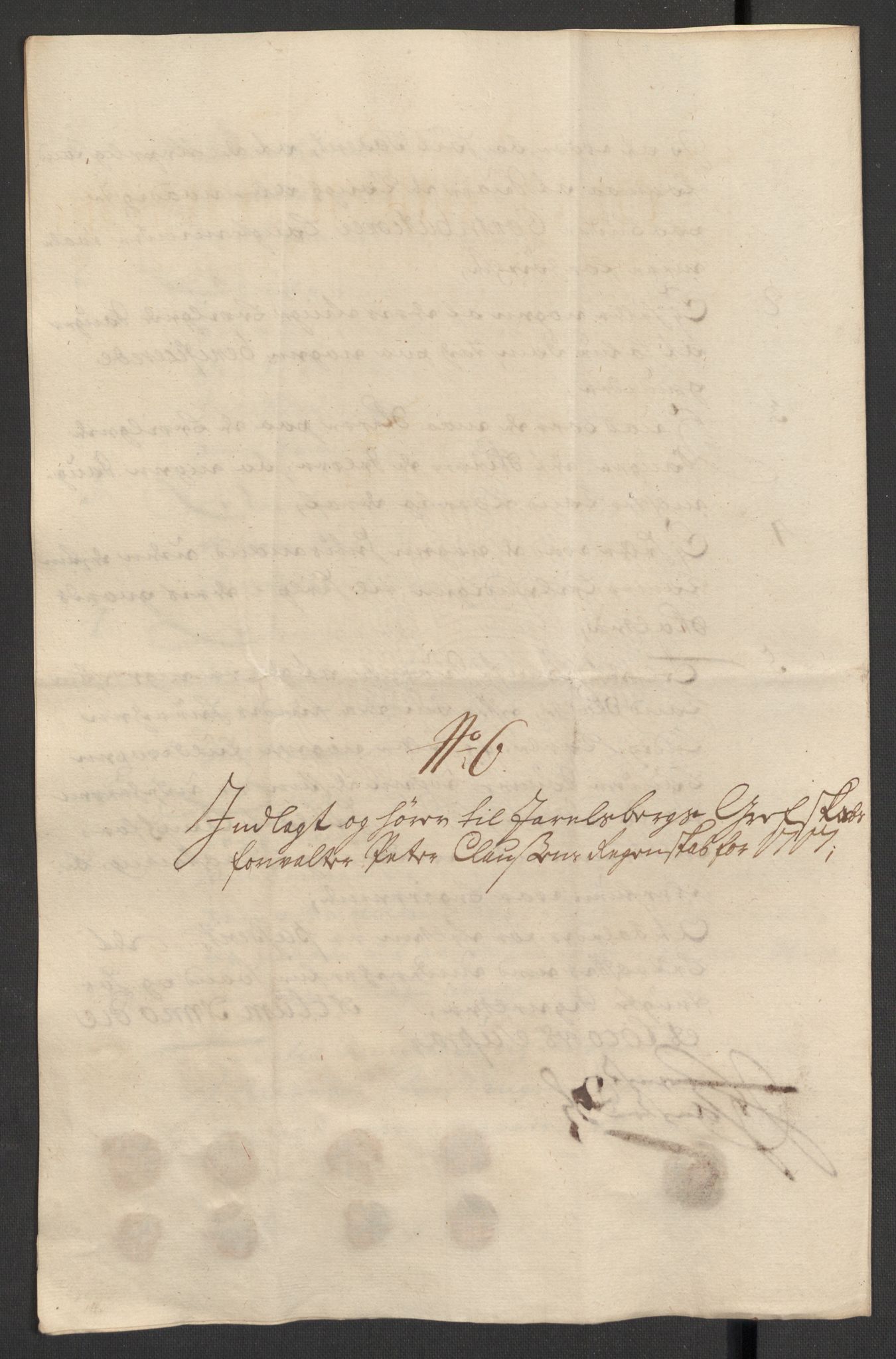 Rentekammeret inntil 1814, Reviderte regnskaper, Fogderegnskap, RA/EA-4092/R32/L1872: Fogderegnskap Jarlsberg grevskap, 1706-1707, p. 410