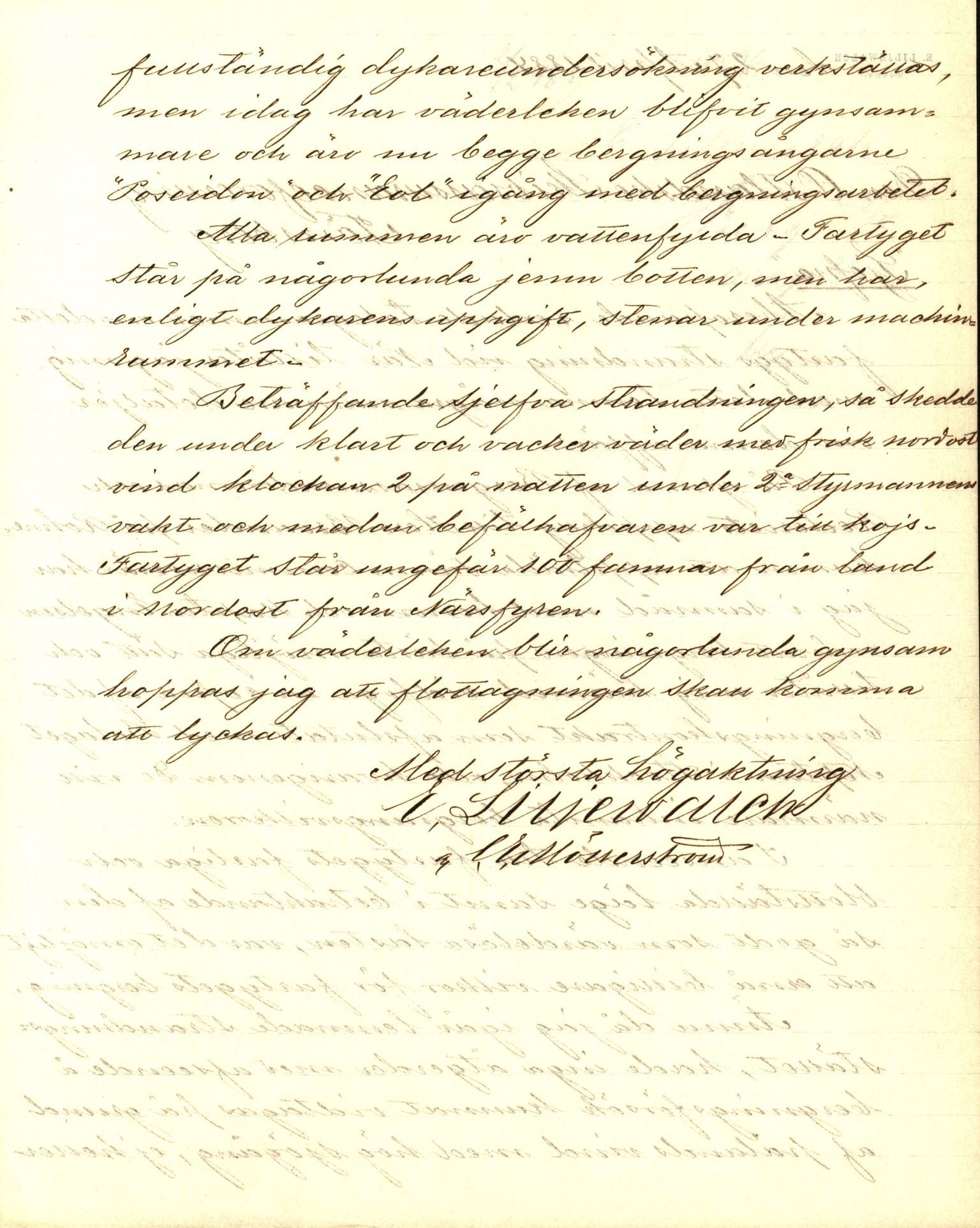 Pa 63 - Østlandske skibsassuranceforening, VEMU/A-1079/G/Ga/L0017/0005: Havaridokumenter / Signe, Hurra, Activ, Sjofna, Senior, Scandia, 1884, p. 57