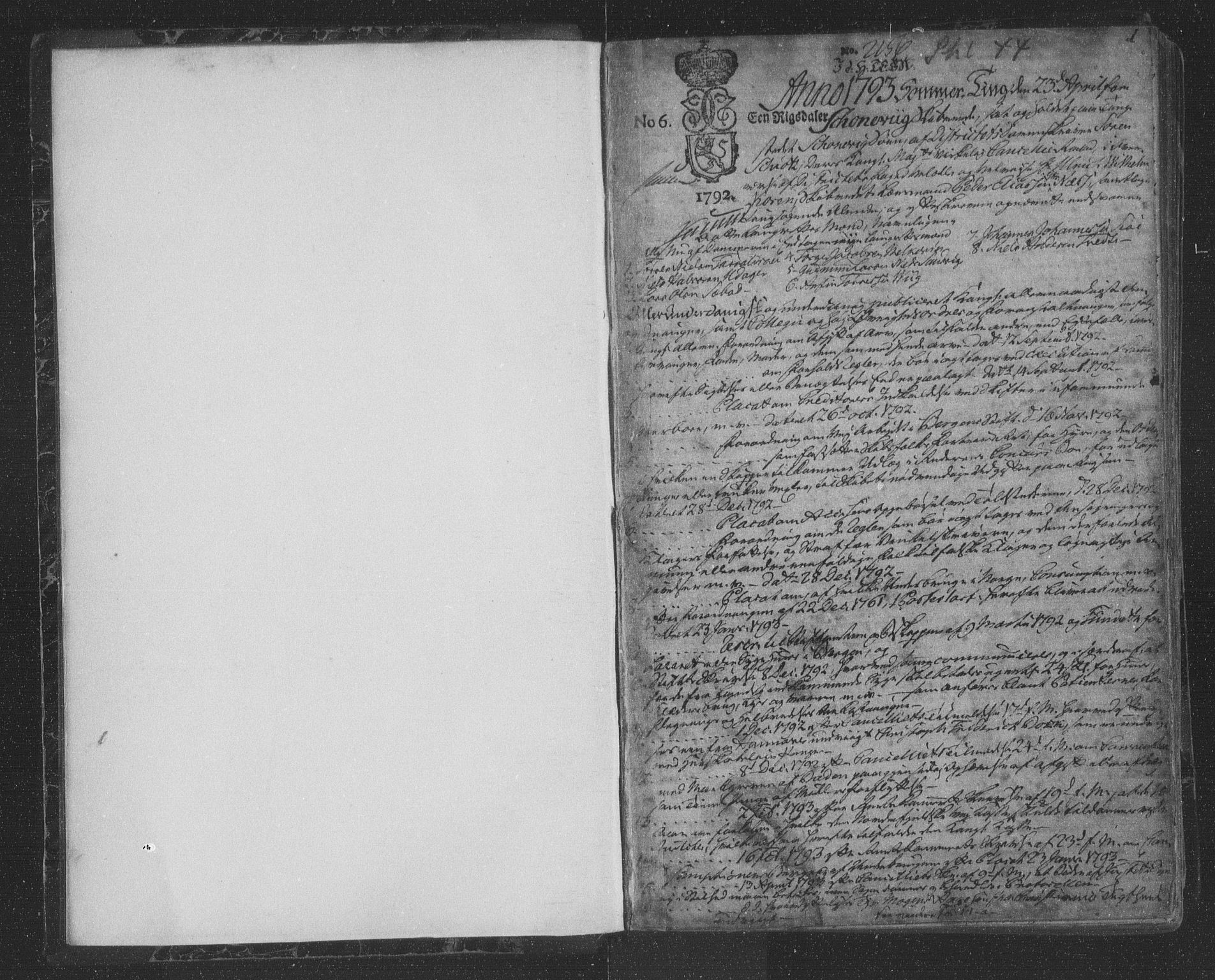 Sunnhordland sorenskrivar, SAB/A-2401/1/F/Faa/L0044: Tingbøker, 1793-1800, p. 0b-1a