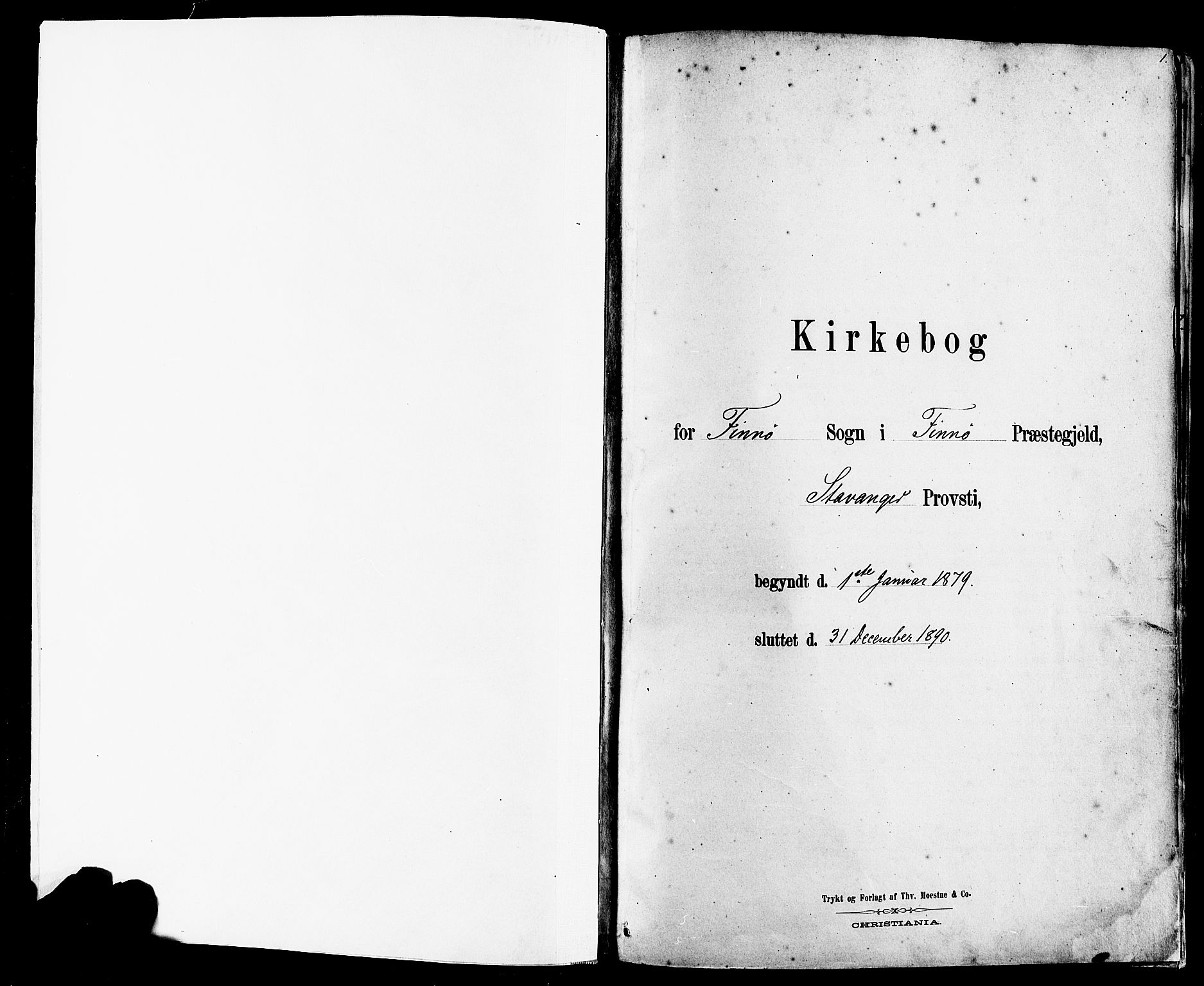 Finnøy sokneprestkontor, SAST/A-101825/H/Ha/Haa/L0010: Parish register (official) no. A 10, 1879-1890, p. 1