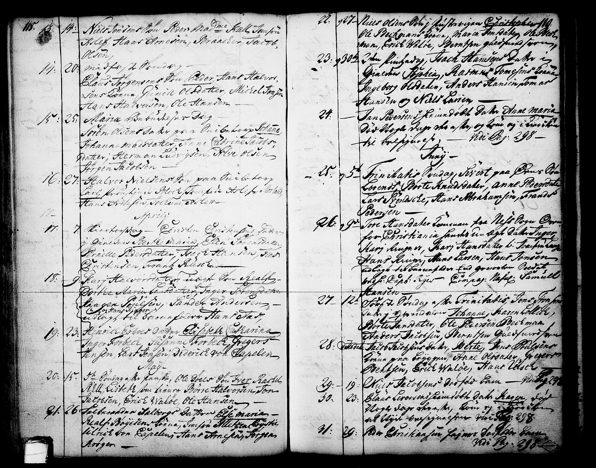 Skien kirkebøker, SAKO/A-302/F/Fa/L0003: Parish register (official) no. 3, 1755-1791, p. 118-119