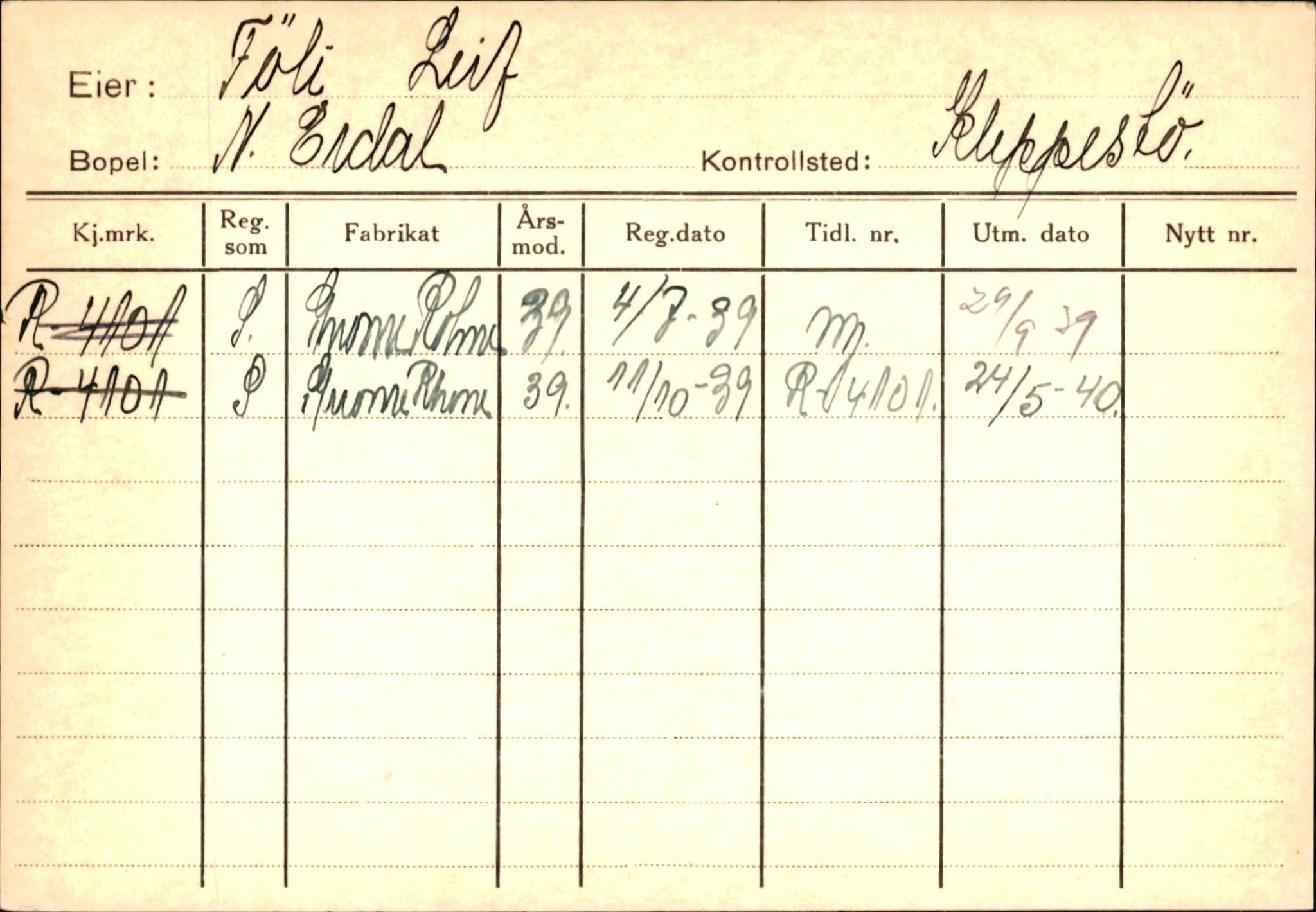 Statens vegvesen, Hordaland vegkontor, AV/SAB-A-5201/2/Ha/L0015: R-eierkort F-G, 1920-1971, p. 182