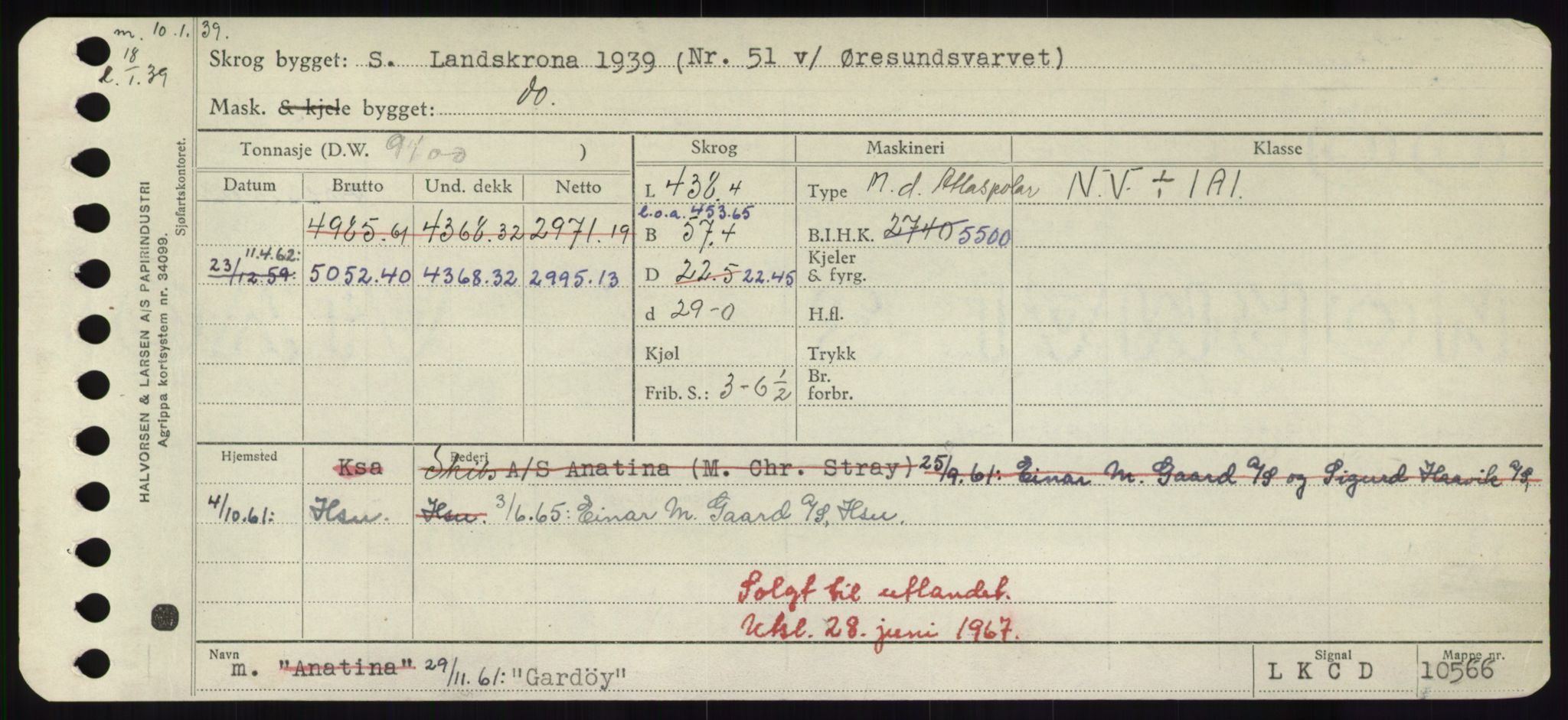 Sjøfartsdirektoratet med forløpere, Skipsmålingen, AV/RA-S-1627/H/Hd/L0012: Fartøy, G-Glø, p. 77