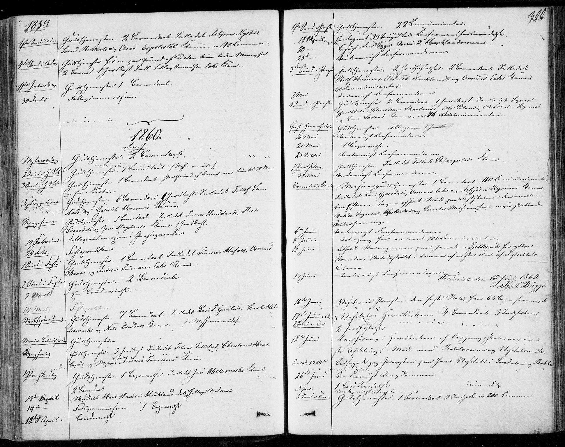 Lund sokneprestkontor, AV/SAST-A-101809/S06/L0009: Parish register (official) no. A 8, 1853-1877, p. 322