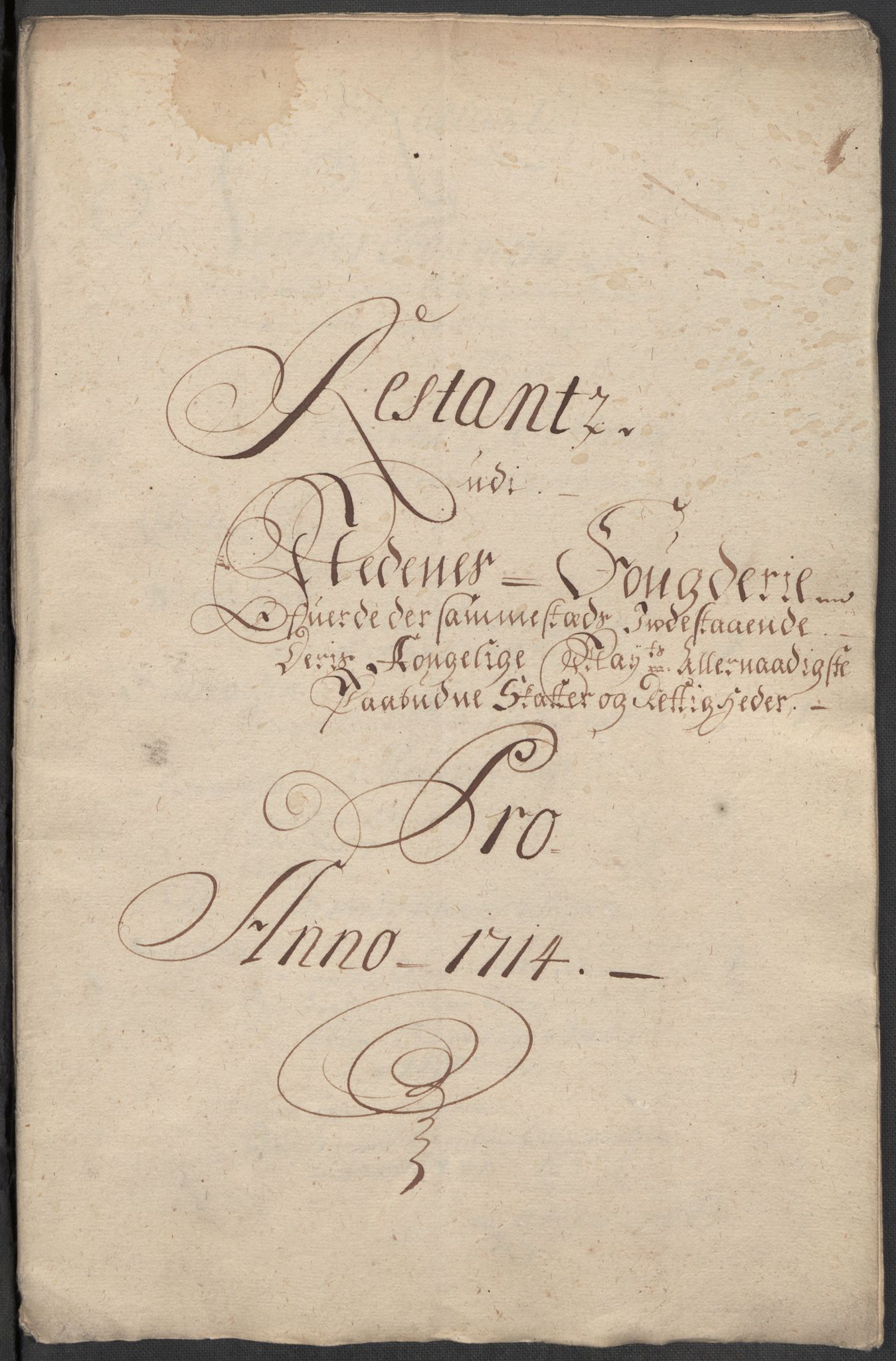 Rentekammeret inntil 1814, Reviderte regnskaper, Fogderegnskap, AV/RA-EA-4092/R39/L2323: Fogderegnskap Nedenes, 1715, p. 185