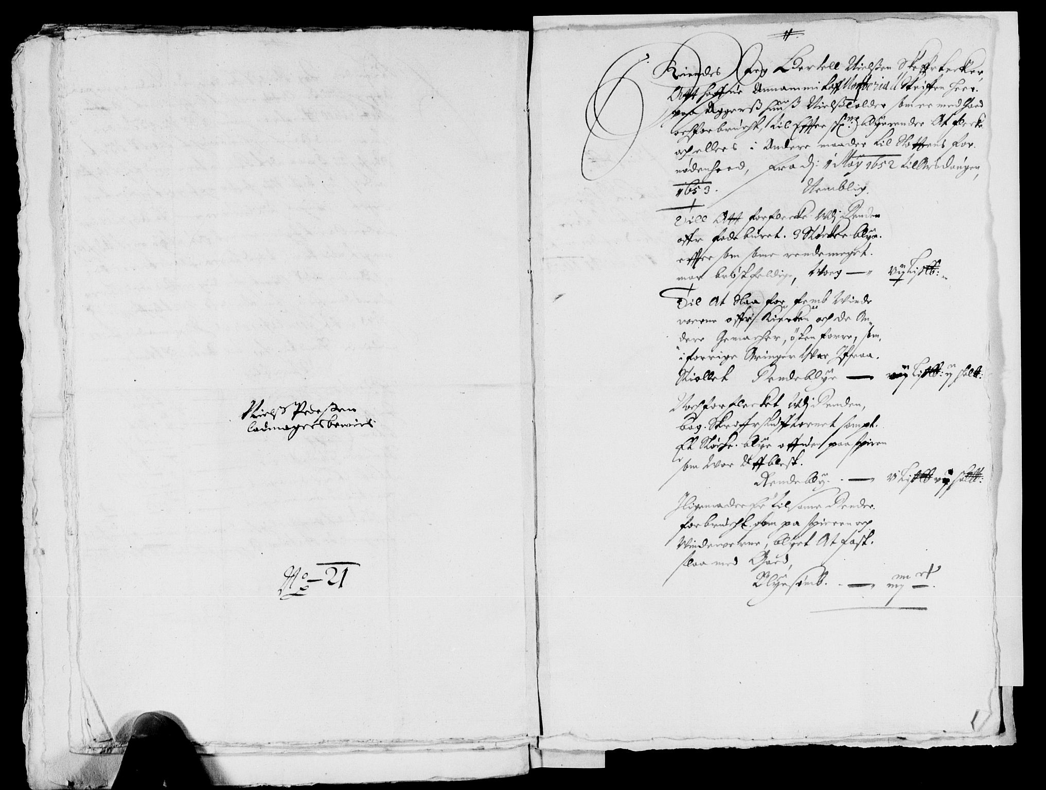 Rentekammeret inntil 1814, Reviderte regnskaper, Lensregnskaper, AV/RA-EA-5023/R/Rb/Rba/L0214: Akershus len, 1651-1653