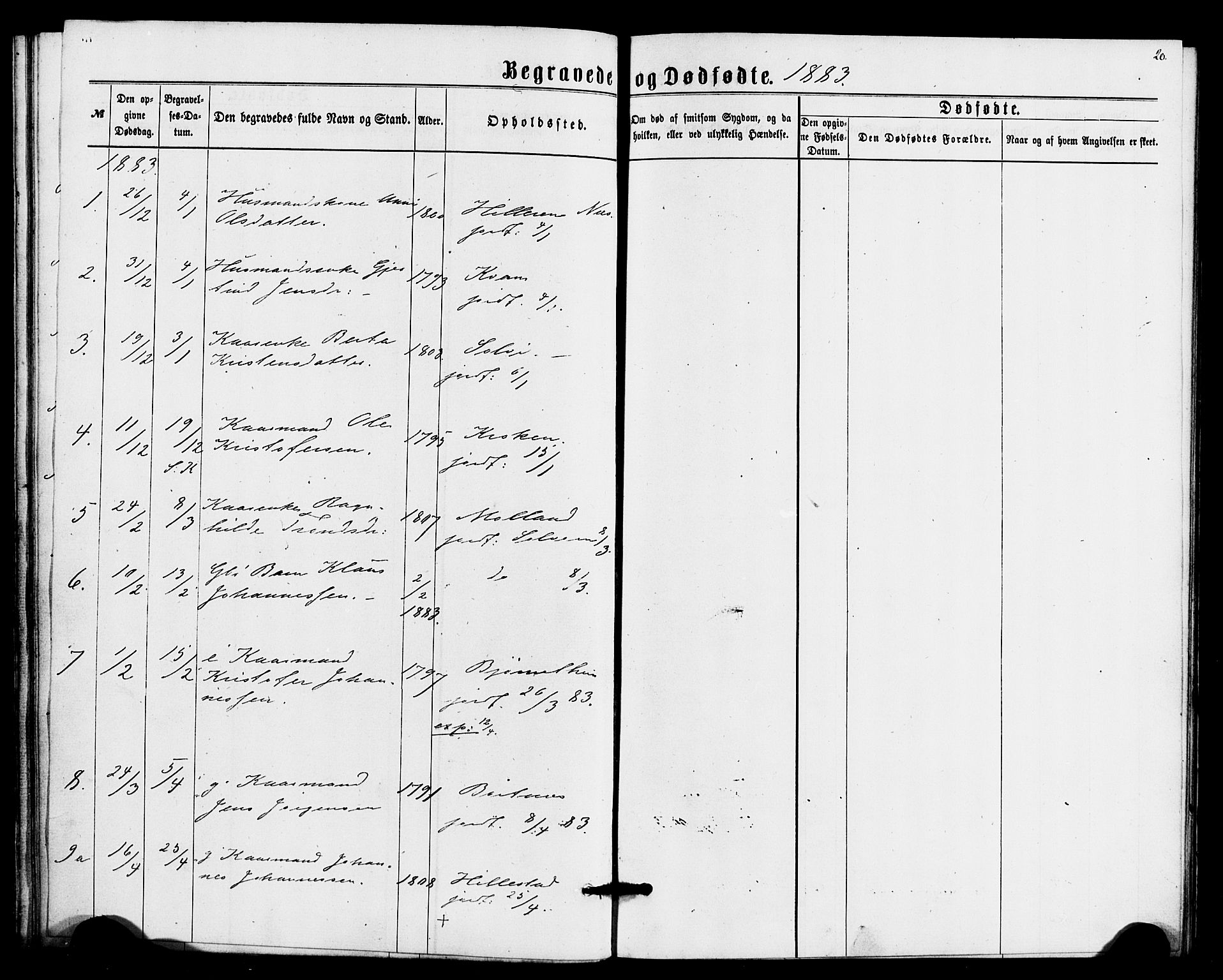 Hafslo sokneprestembete, SAB/A-80301/H/Haa/Haaa/L0014: Parish register (official) no. A 14, 1877-1886, p. 20