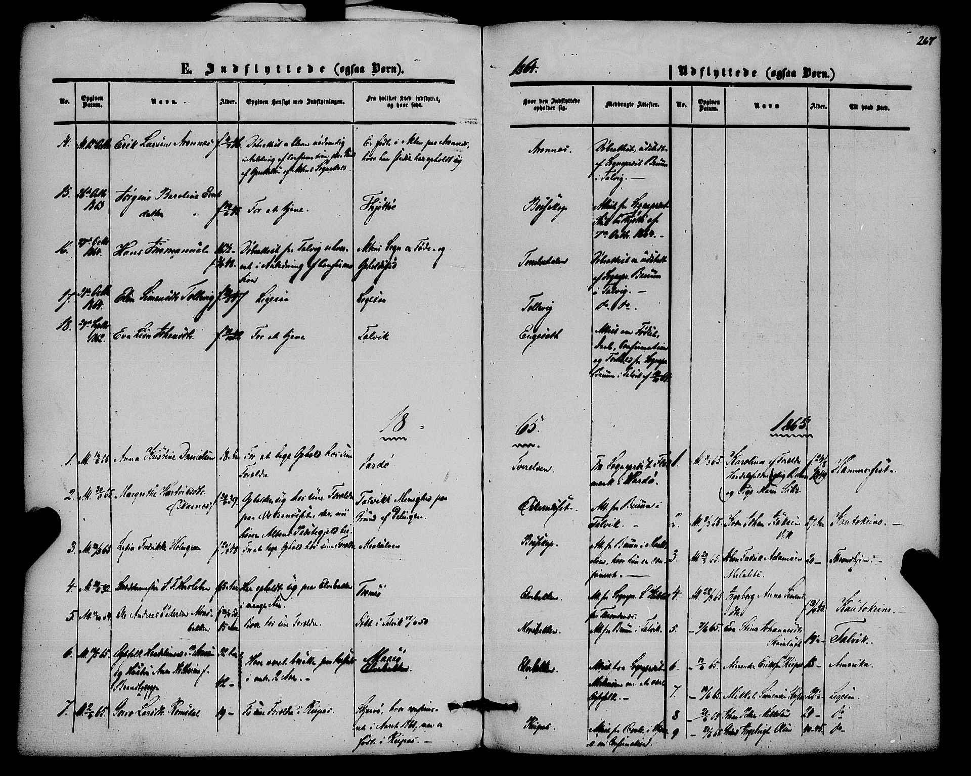 Alta sokneprestkontor, SATØ/S-1338/H/Ha/L0001.kirke: Parish register (official) no. 1, 1858-1878, p. 267