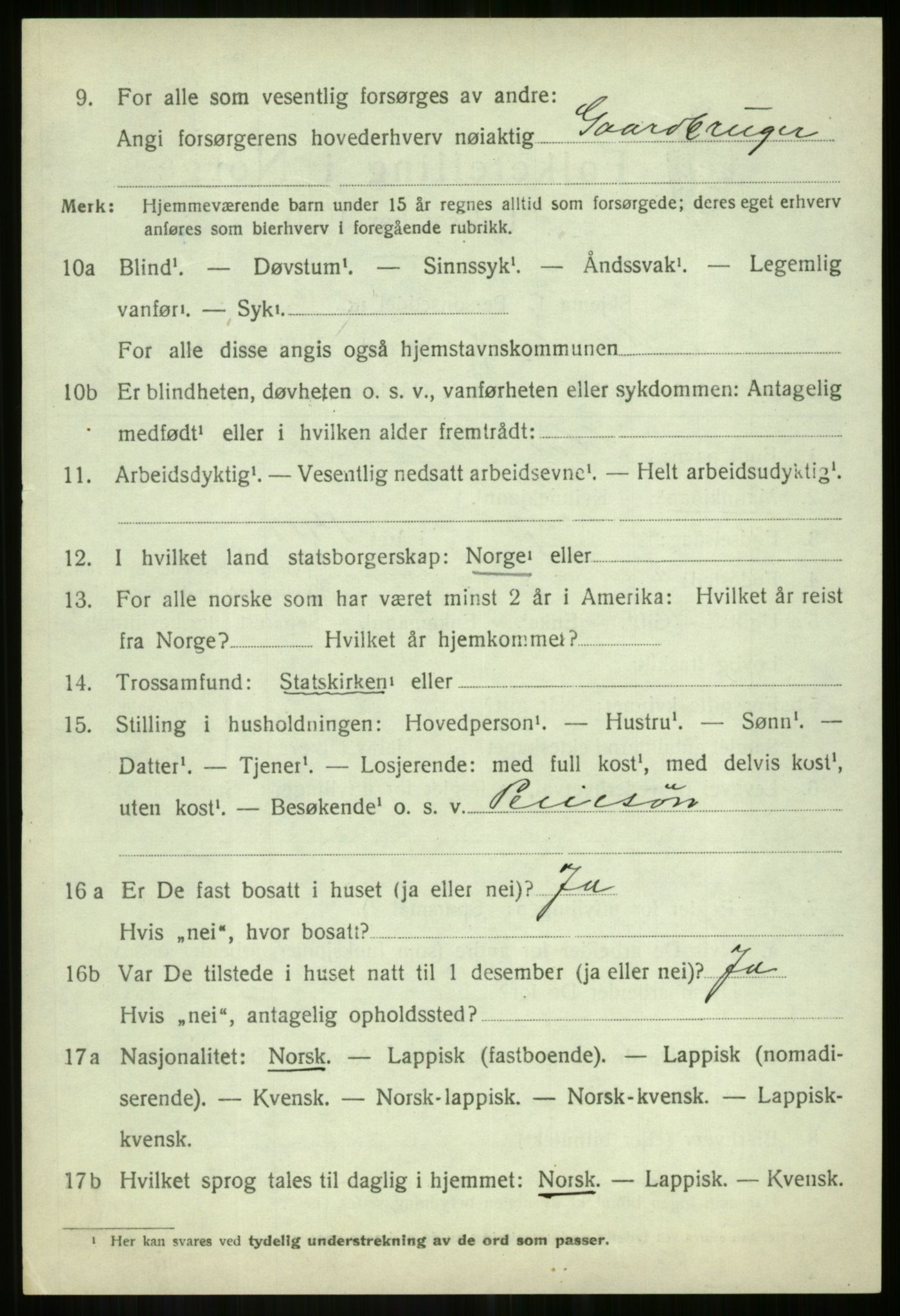 SATØ, 1920 census for Målselv, 1920, p. 7268