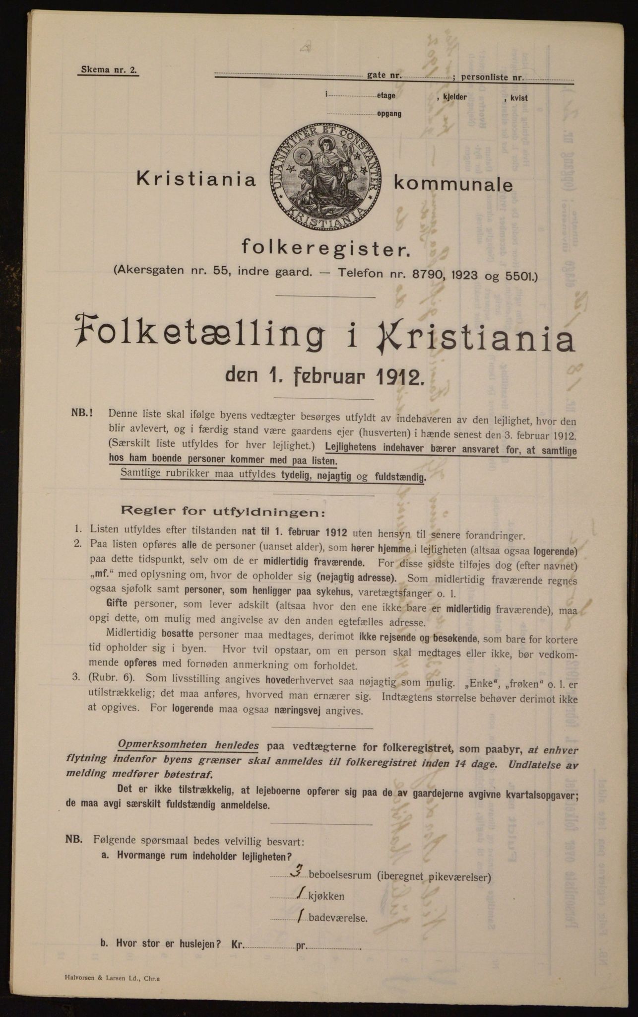 OBA, Municipal Census 1912 for Kristiania, 1912, p. 58765