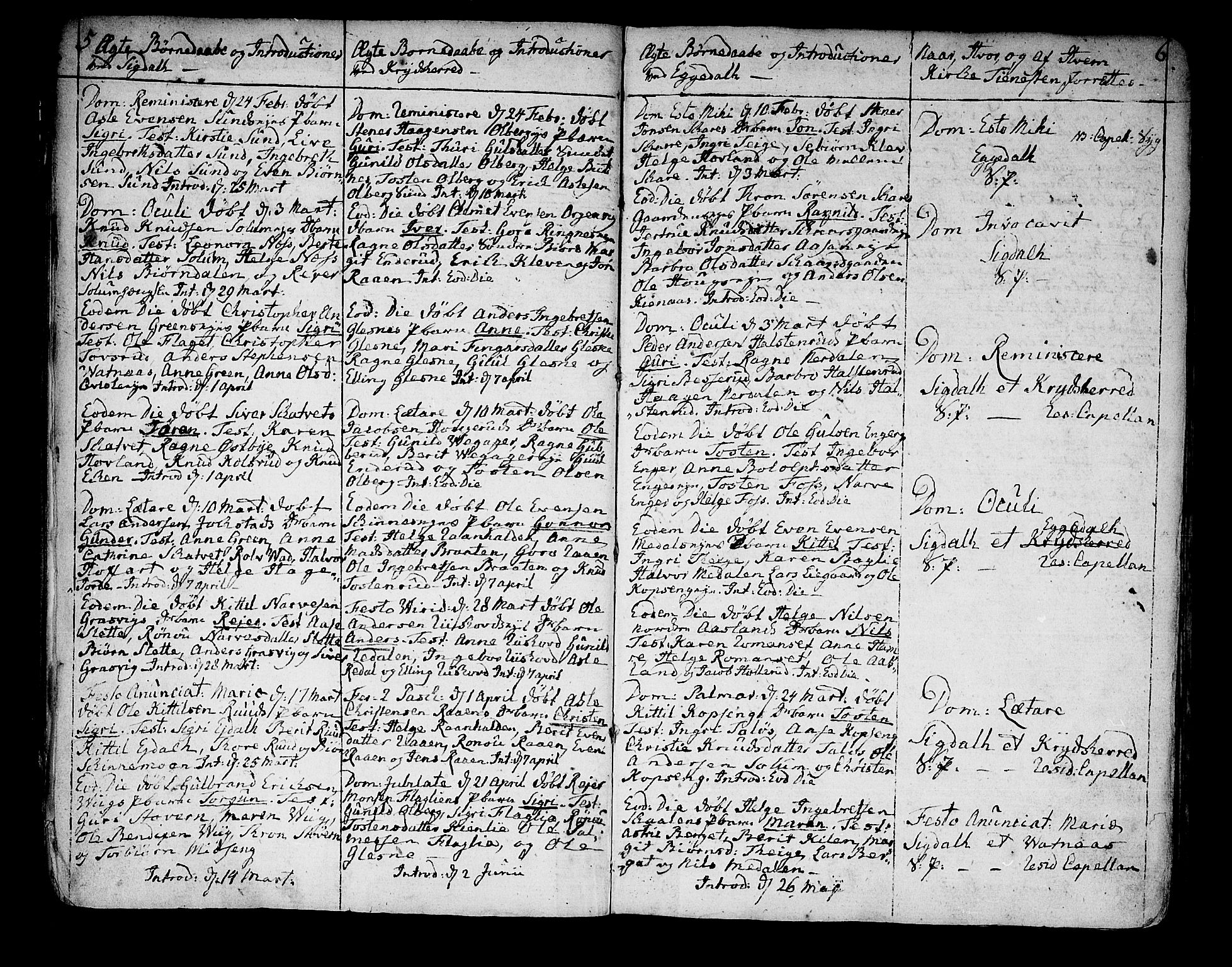 Sigdal kirkebøker, SAKO/A-245/F/Fa/L0003: Parish register (official) no. I 3, 1793-1811, p. 5-6