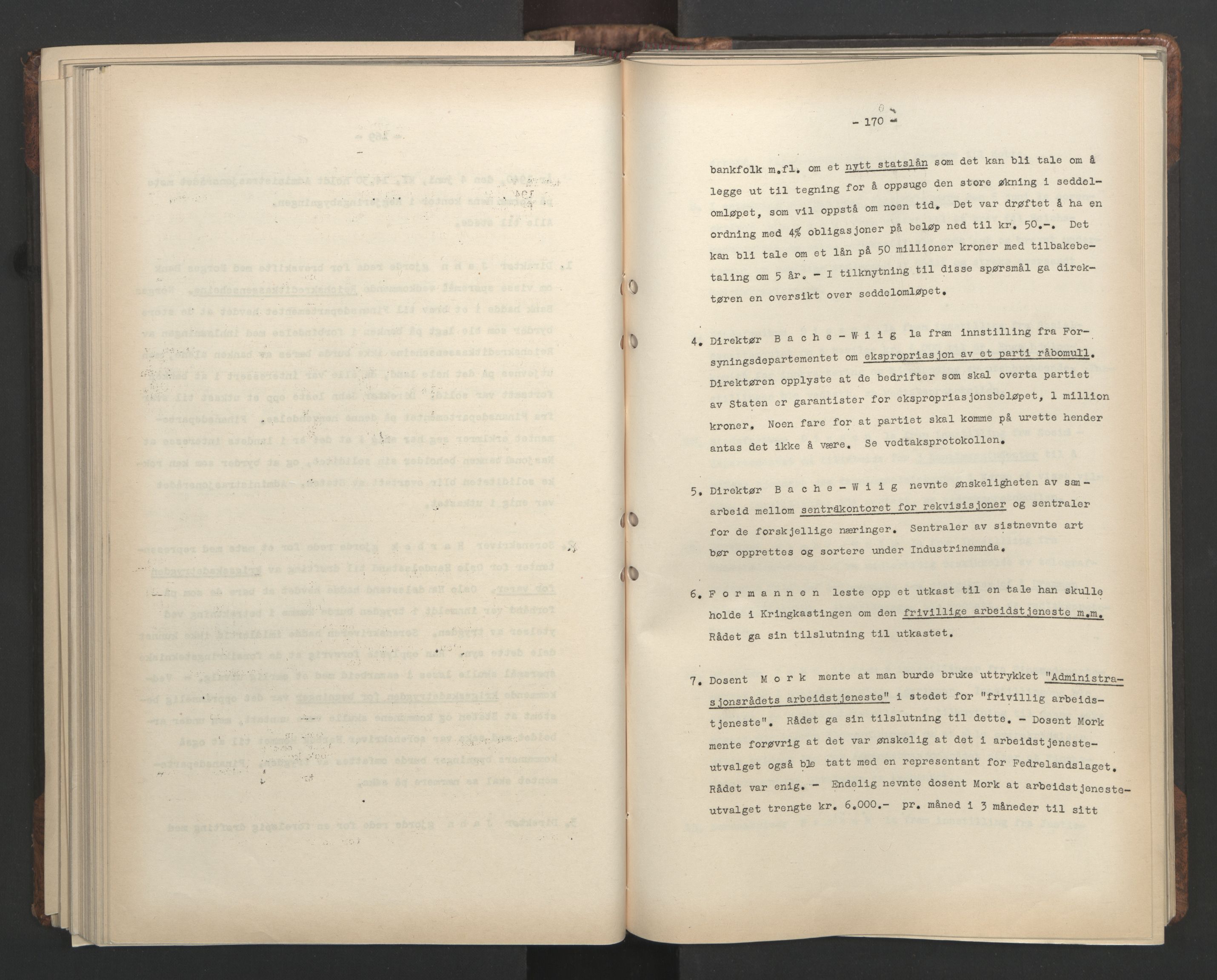 Administrasjonsrådet, AV/RA-S-1004/A/L0001: Møteprotokoll med tillegg 15/4-25/9, 1940, p. 170