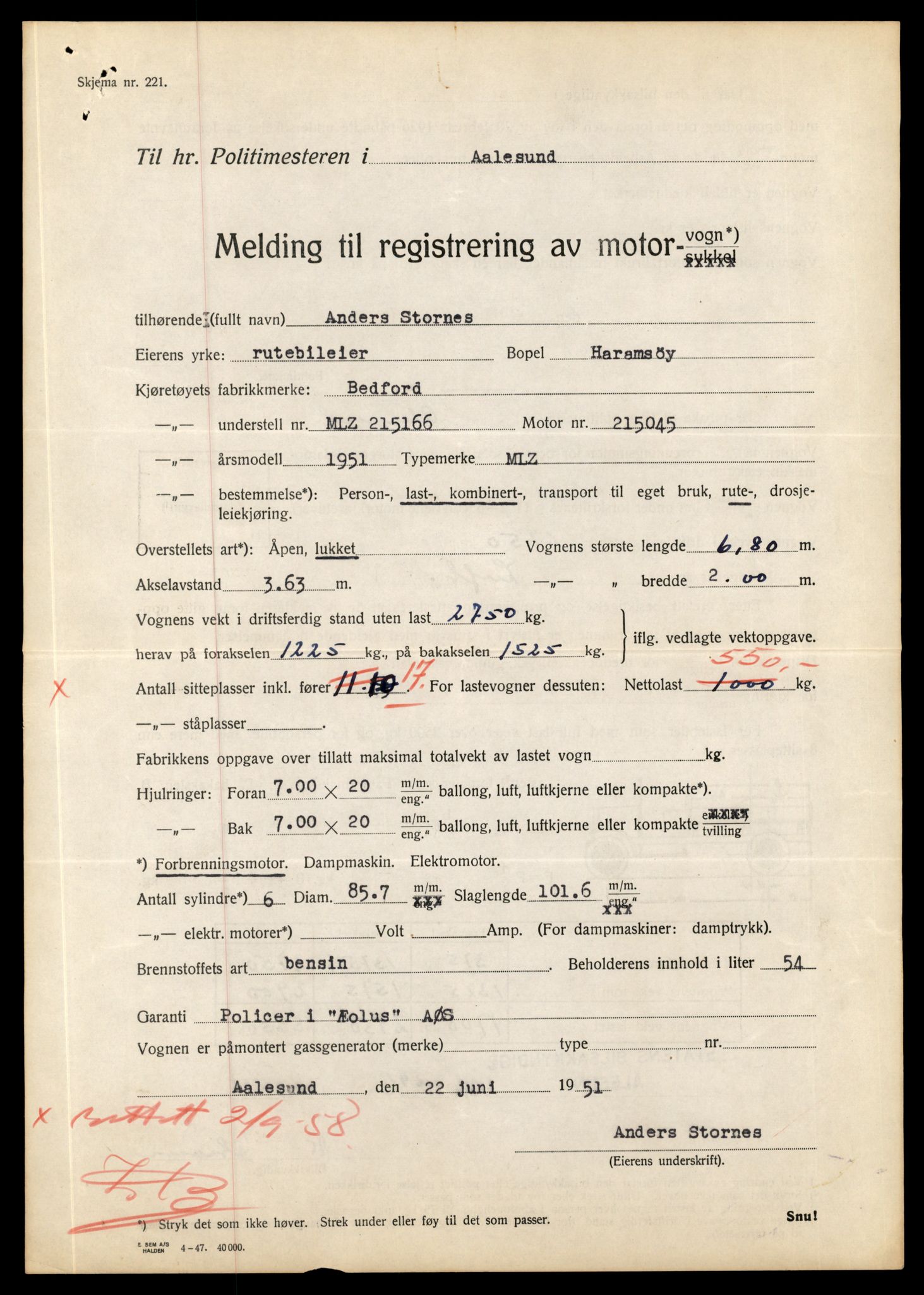 Møre og Romsdal vegkontor - Ålesund trafikkstasjon, AV/SAT-A-4099/F/Fe/L0010: Registreringskort for kjøretøy T 1050 - T 1169, 1927-1998, p. 2943