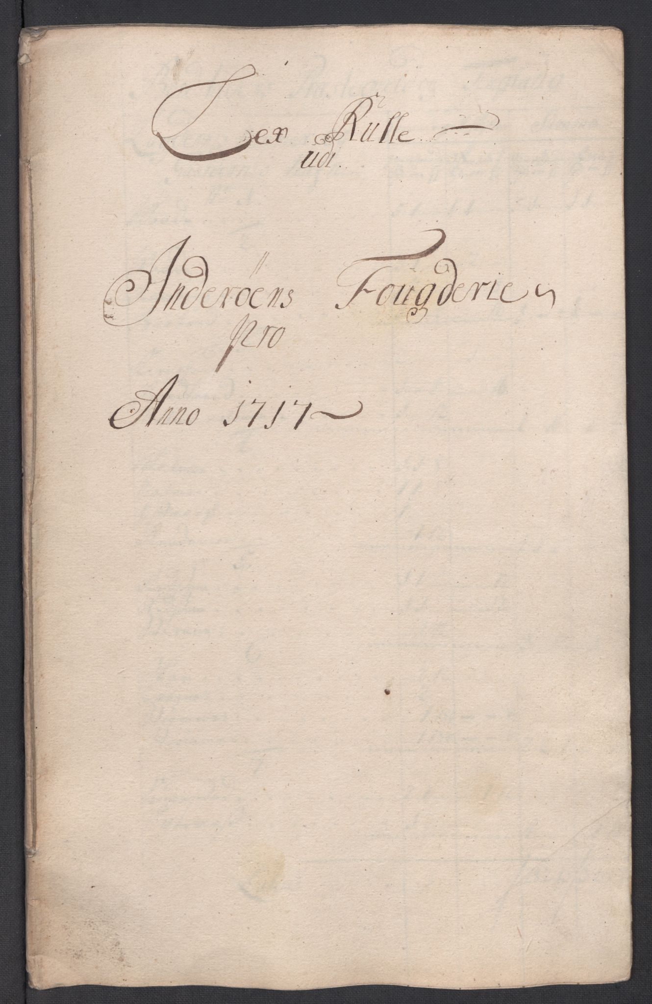 Rentekammeret inntil 1814, Reviderte regnskaper, Fogderegnskap, AV/RA-EA-4092/R63/L4325: Fogderegnskap Inderøy, 1717, p. 100