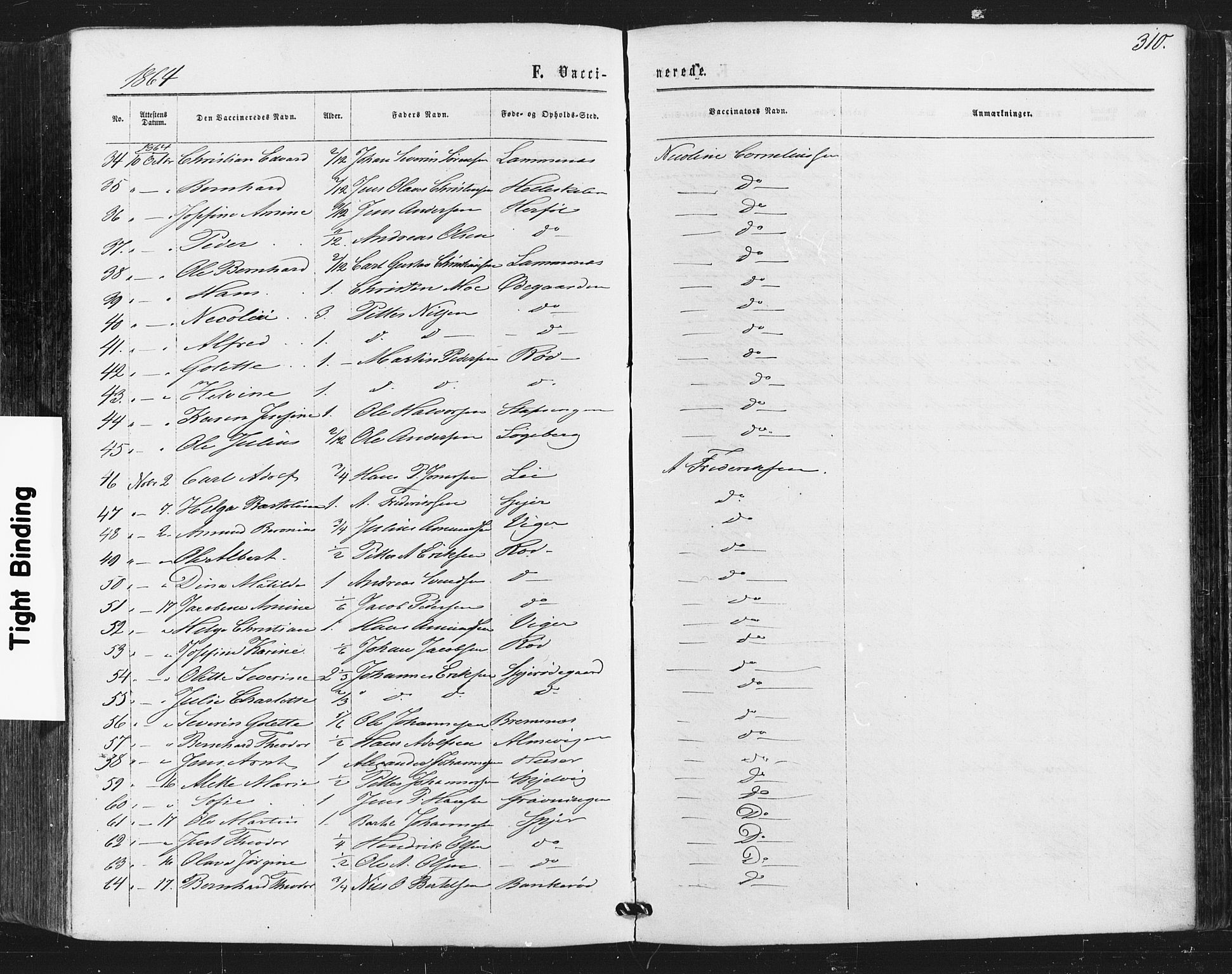 Hvaler prestekontor Kirkebøker, AV/SAO-A-2001/F/Fa/L0007: Parish register (official) no. I 7, 1864-1878, p. 310