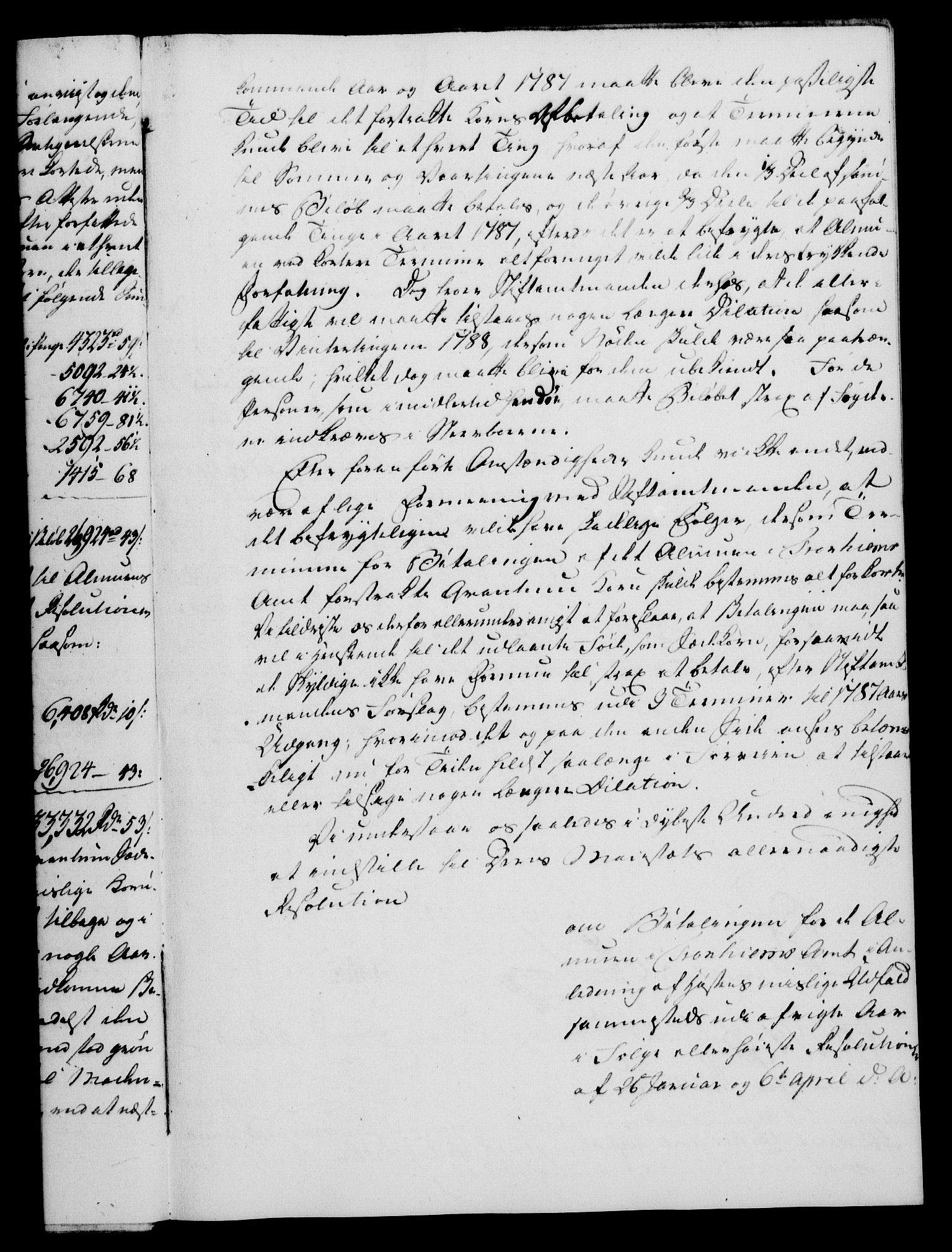 Rentekammeret, Kammerkanselliet, AV/RA-EA-3111/G/Gf/Gfa/L0067: Norsk relasjons- og resolusjonsprotokoll (merket RK 52.67), 1785, p. 905