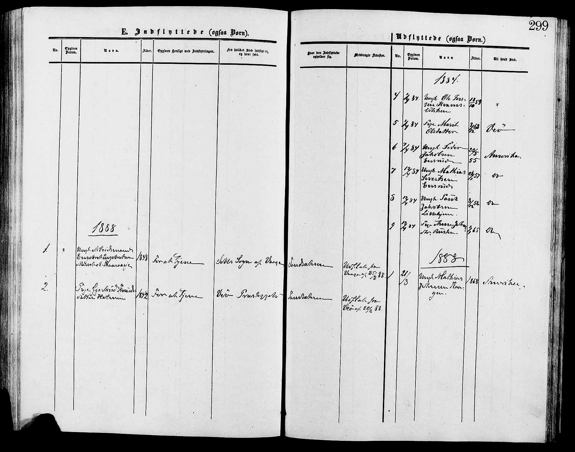 Lesja prestekontor, SAH/PREST-068/H/Ha/Haa/L0009: Parish register (official) no. 9, 1854-1889, p. 299