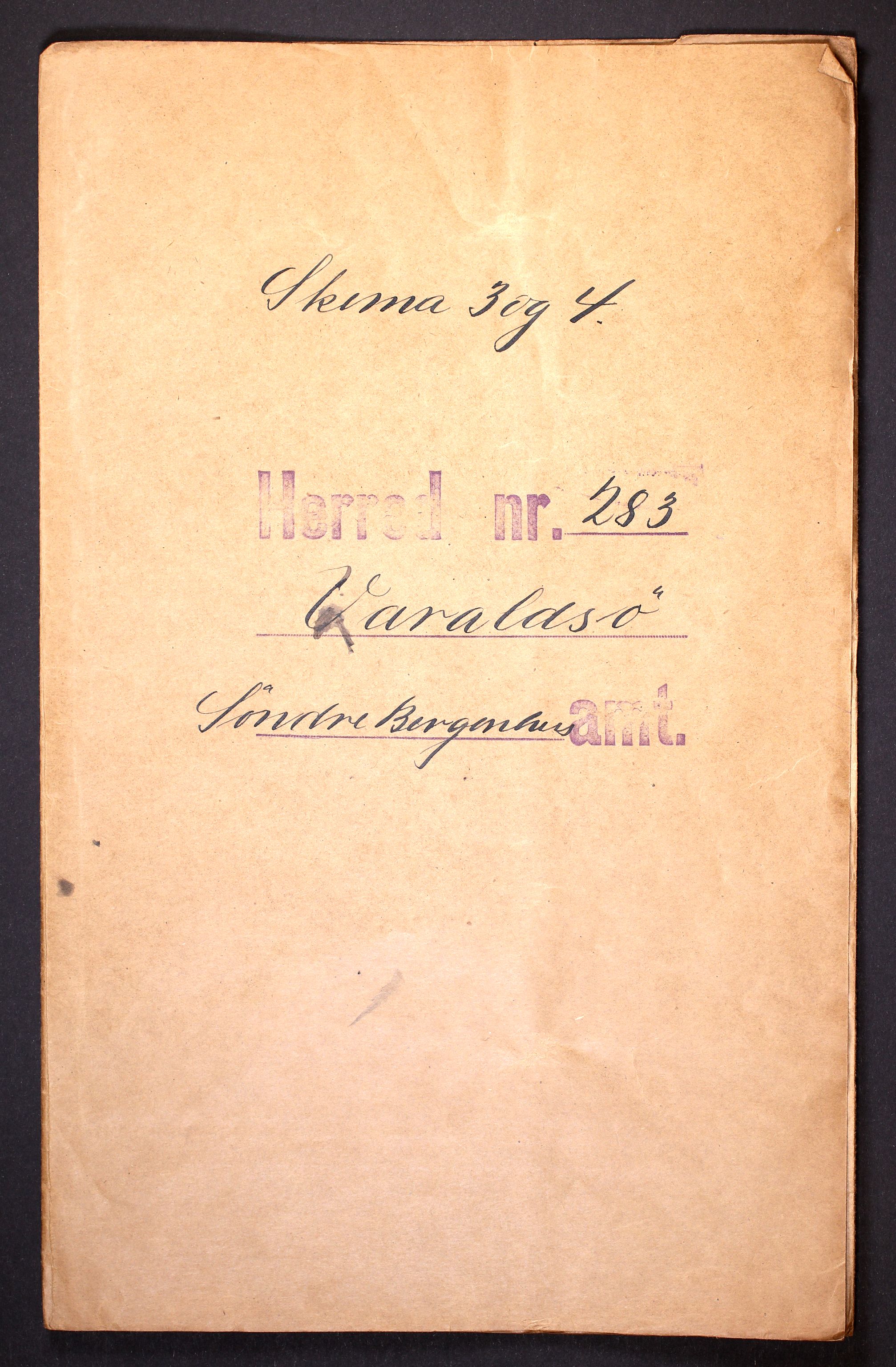 RA, 1910 census for Varaldsøy, 1910, p. 1