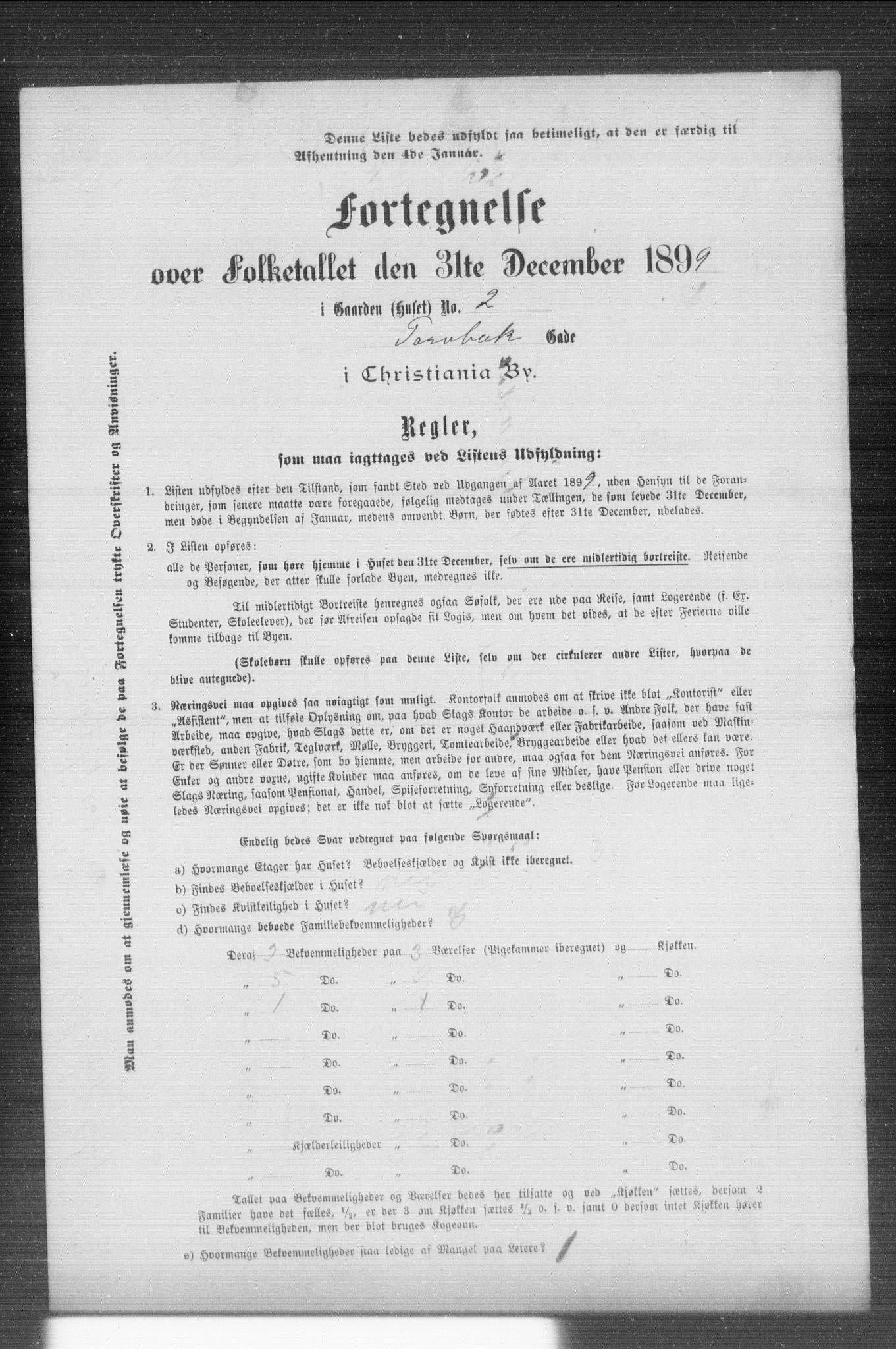 OBA, Municipal Census 1899 for Kristiania, 1899, p. 14825