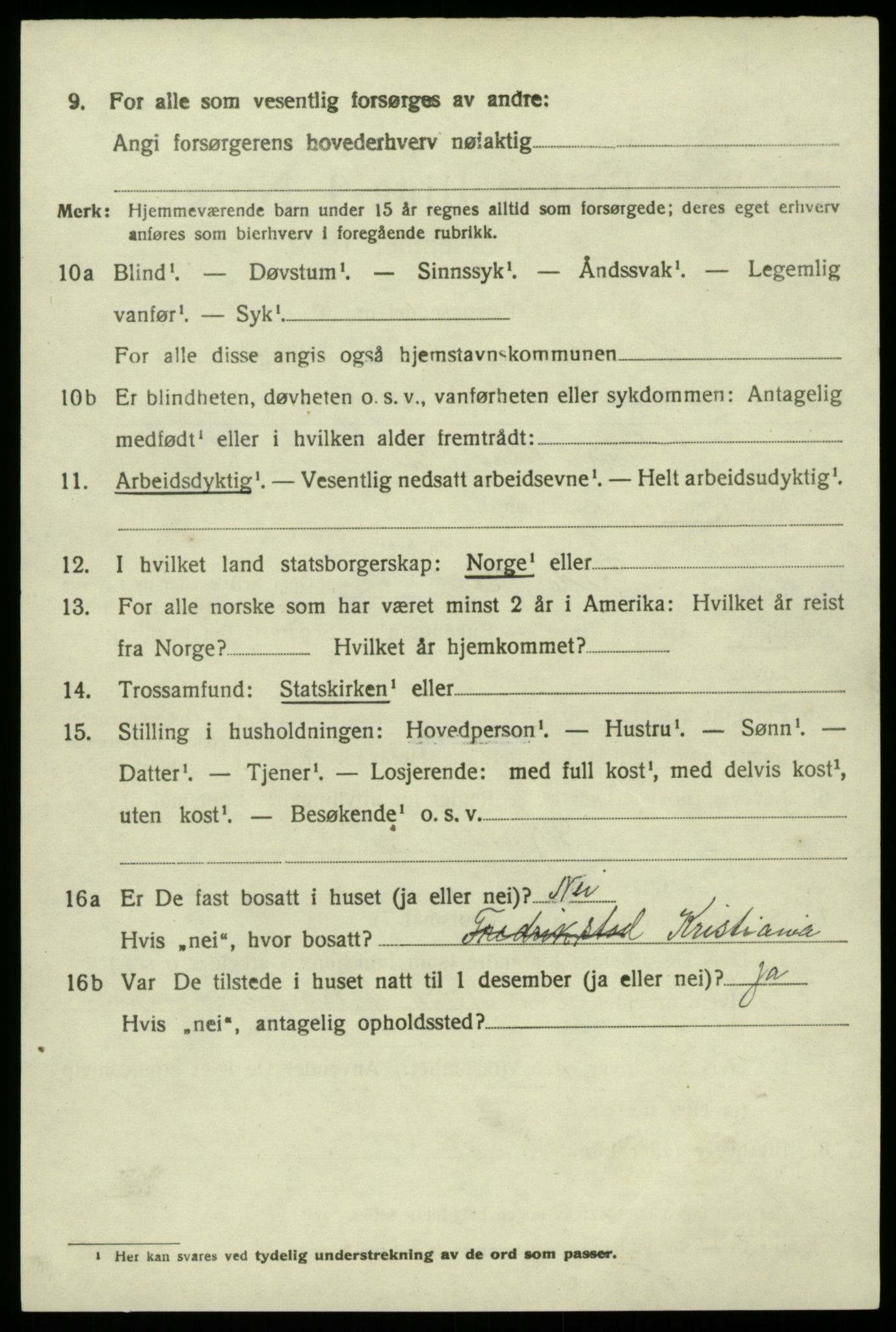 SAB, 1920 census for Hamre, 1920, p. 2350