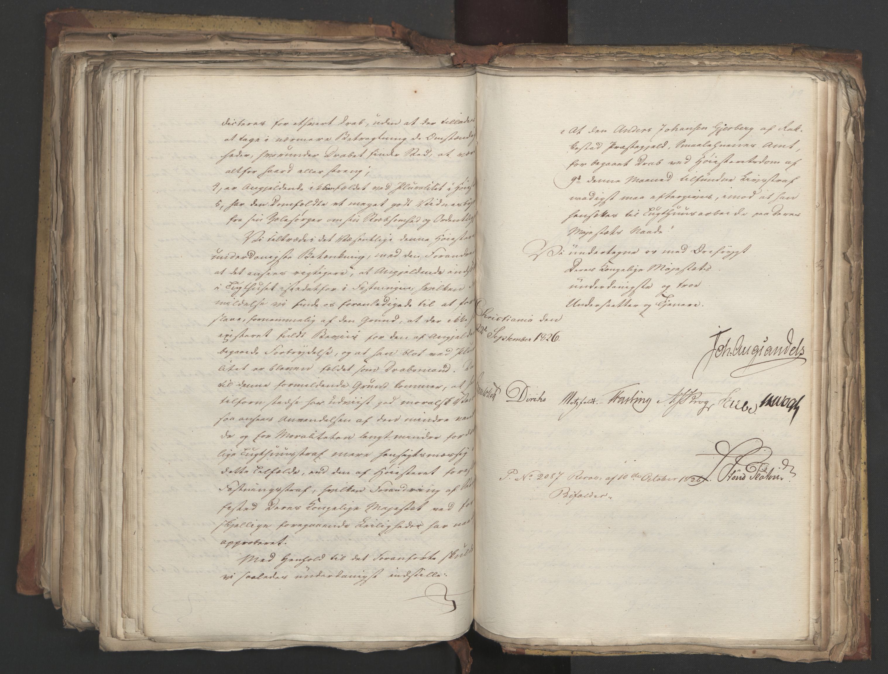 Statsrådsavdelingen i Stockholm, AV/RA-S-1003/D/Da/L0048: Regjeringsinnstillinger nr. 3600-3859, 1826, p. 459