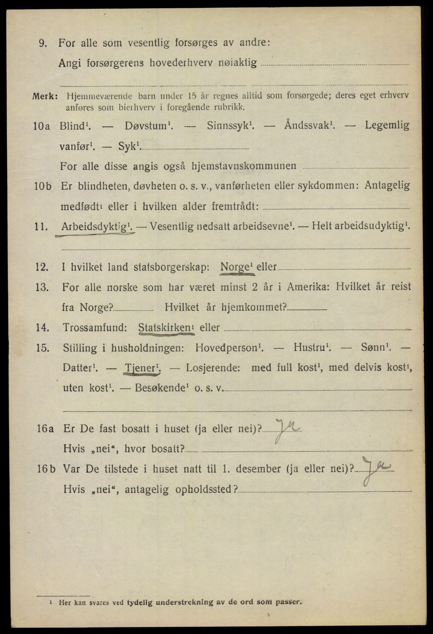 SAO, 1920 census for Asker, 1920, p. 2463