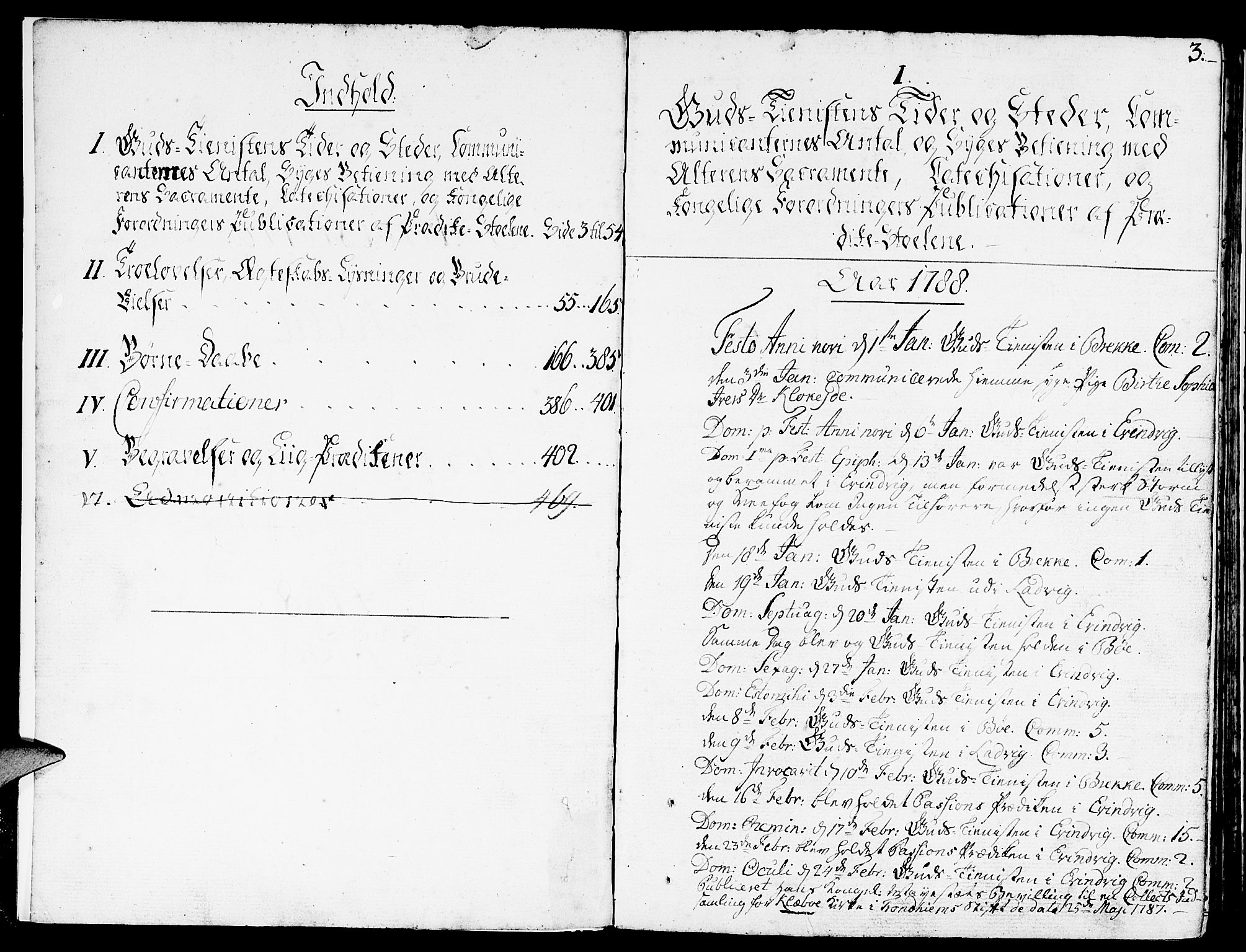 Gulen sokneprestembete, SAB/A-80201/H/Haa/Haaa/L0015: Parish register (official) no. A 15, 1788-1798, p. 2-3
