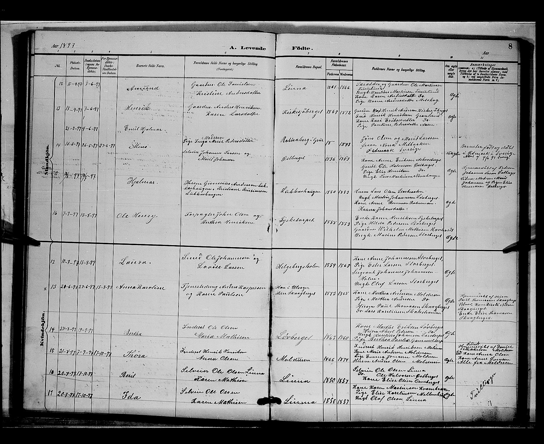 Grue prestekontor, AV/SAH-PREST-036/H/Ha/Hab/L0004: Parish register (copy) no. 4, 1895-1901, p. 8