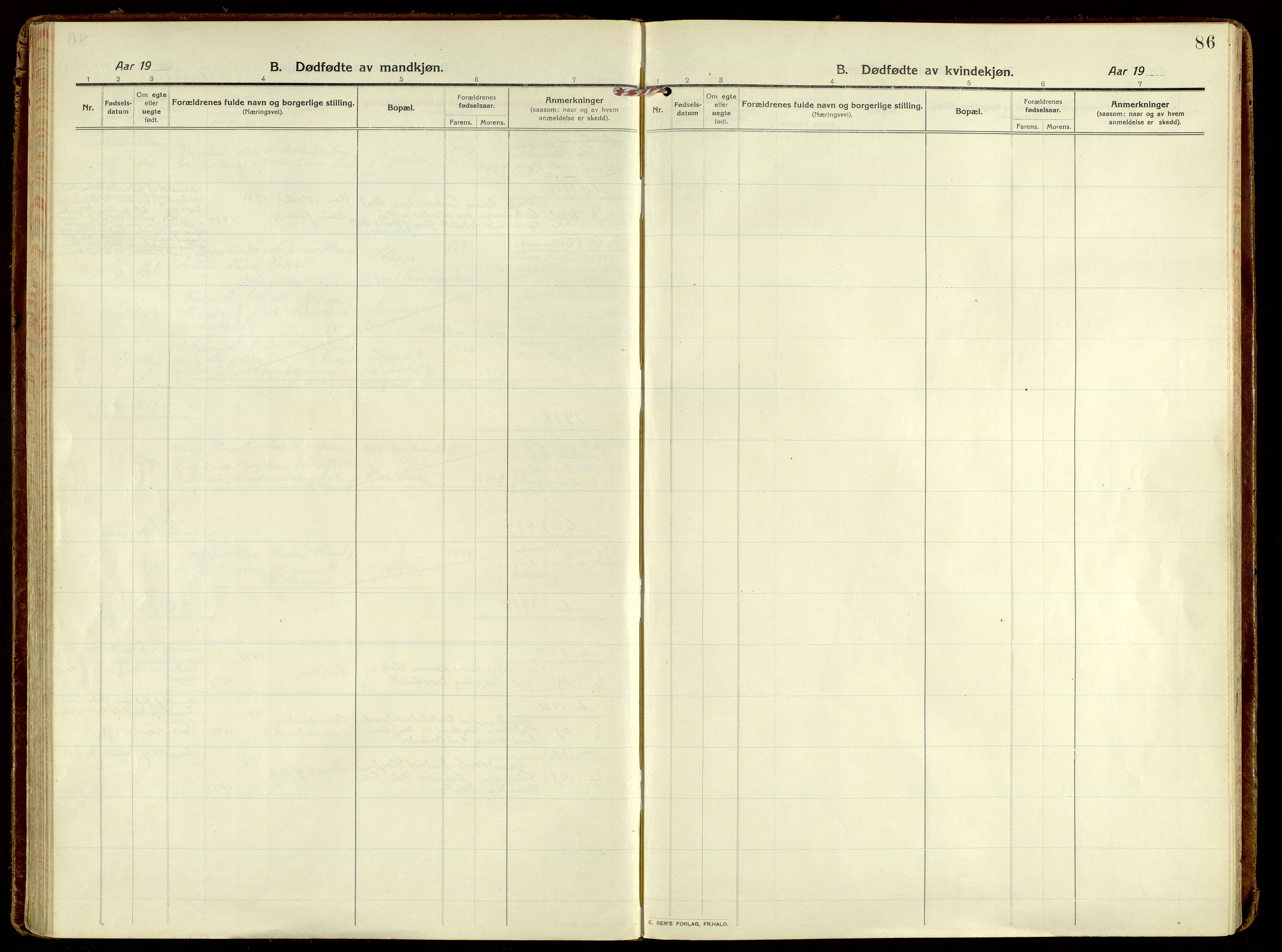 Brandbu prestekontor, AV/SAH-PREST-114/H/Ha/Haa/L0004: Parish register (official) no. 4, 1913-1923, p. 86