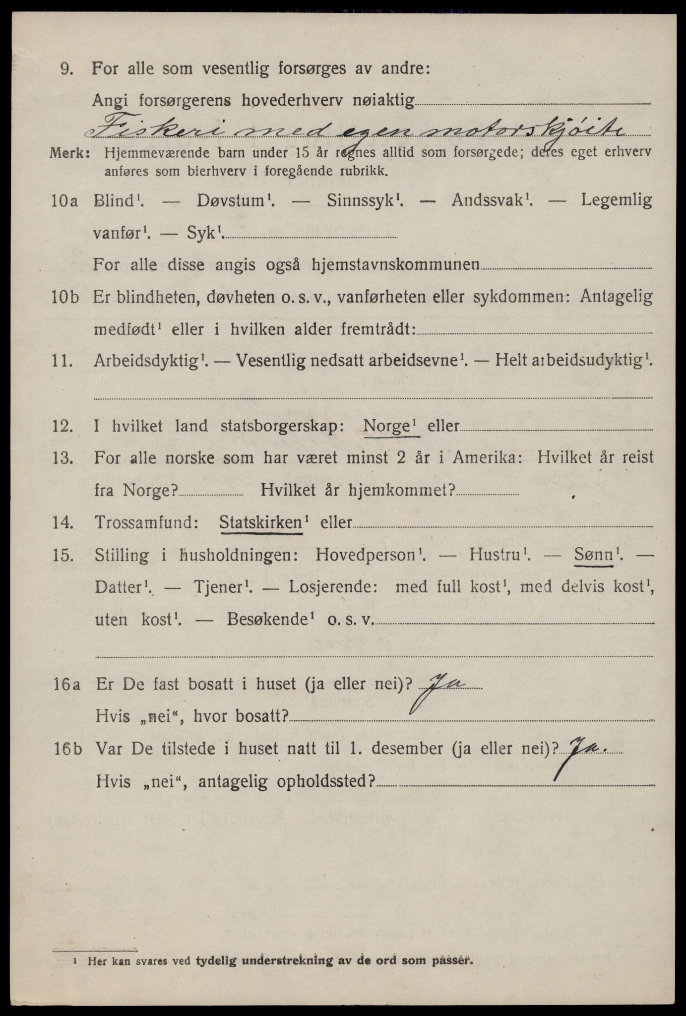 SAST, 1920 census for Åkra, 1920, p. 2973