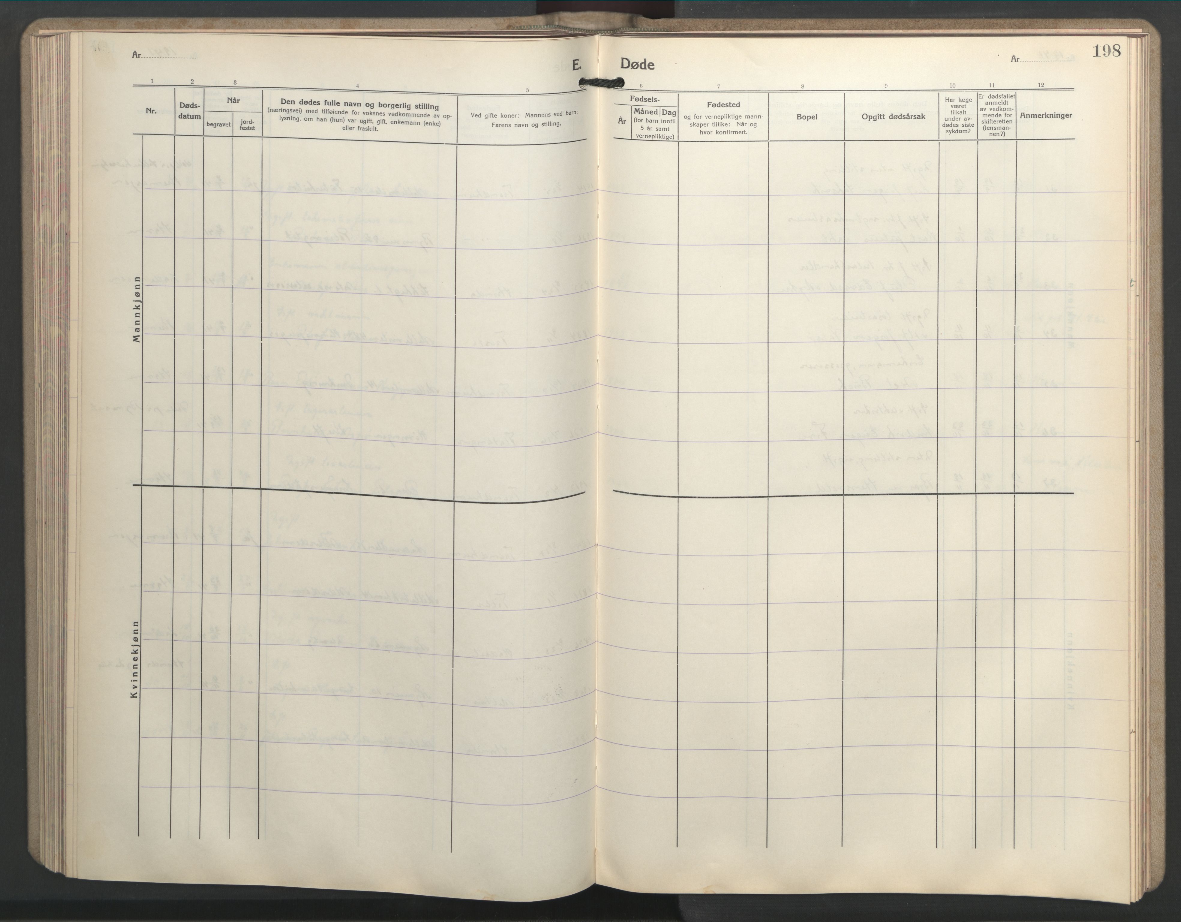 Ministerialprotokoller, klokkerbøker og fødselsregistre - Sør-Trøndelag, SAT/A-1456/603/L0177: Parish register (copy) no. 603C05, 1941-1952, p. 198