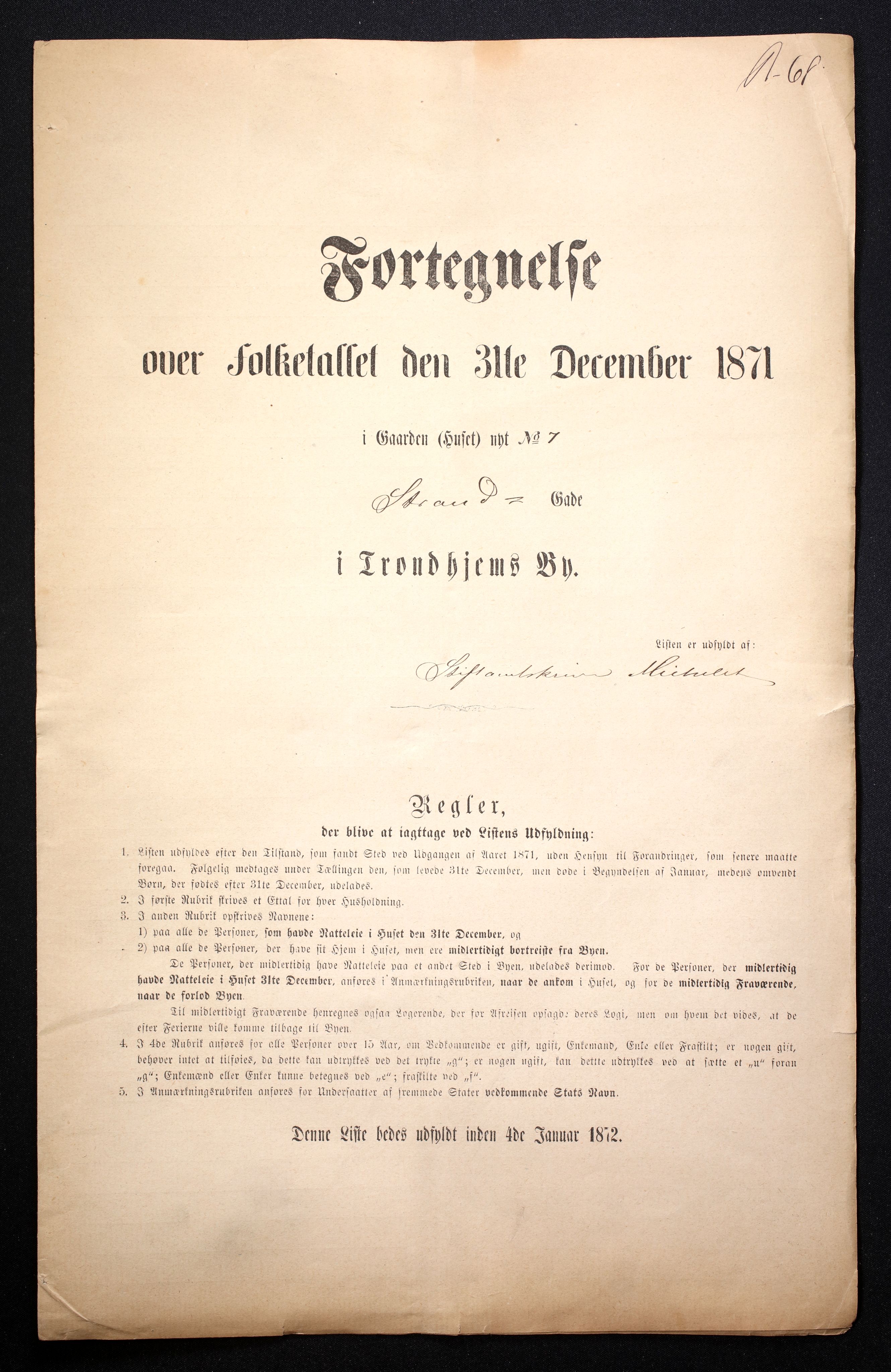 RA, 1871 census for 1601 Trondheim, 1870-1871, p. 3